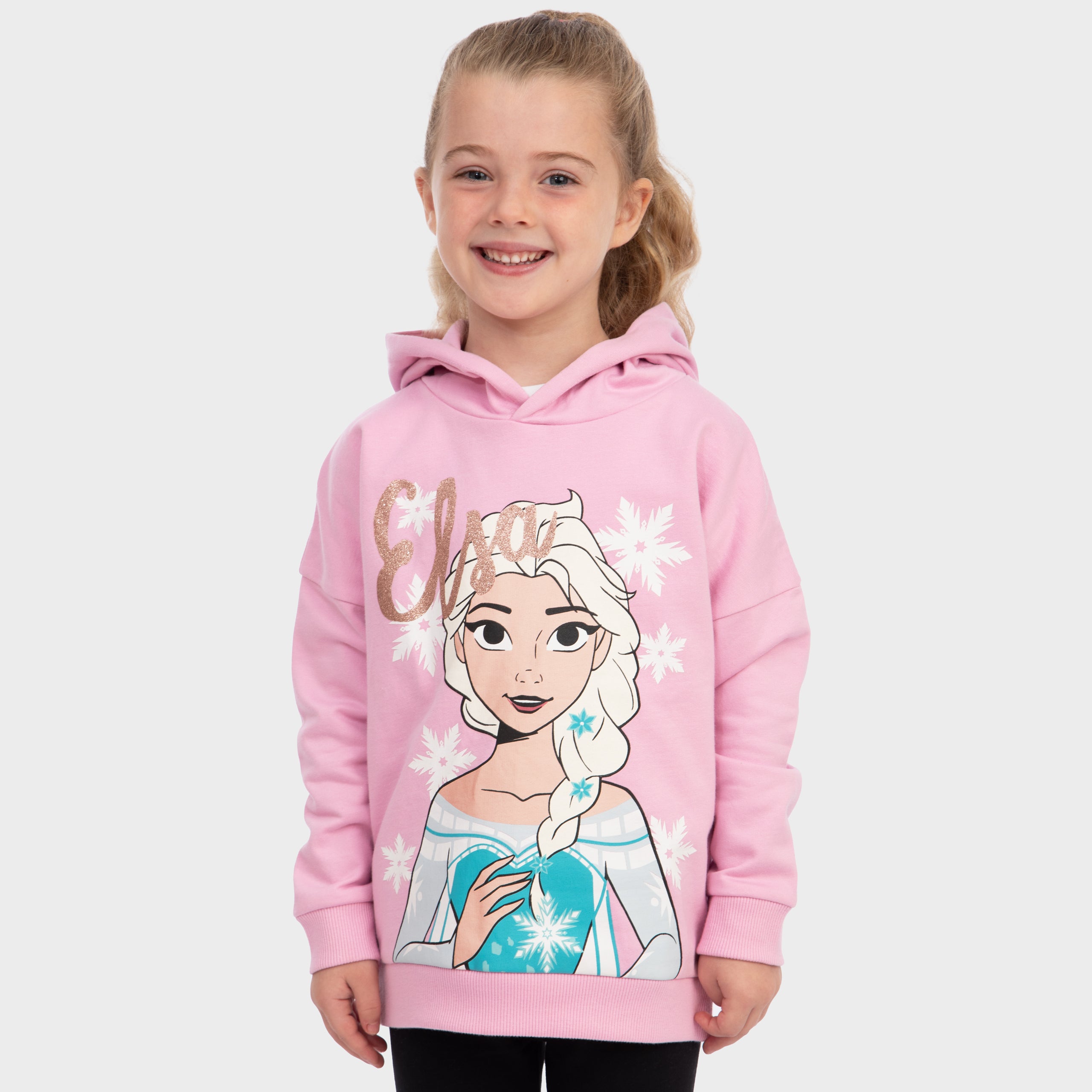Disney Frozen Elsa Hoodie With Glitter