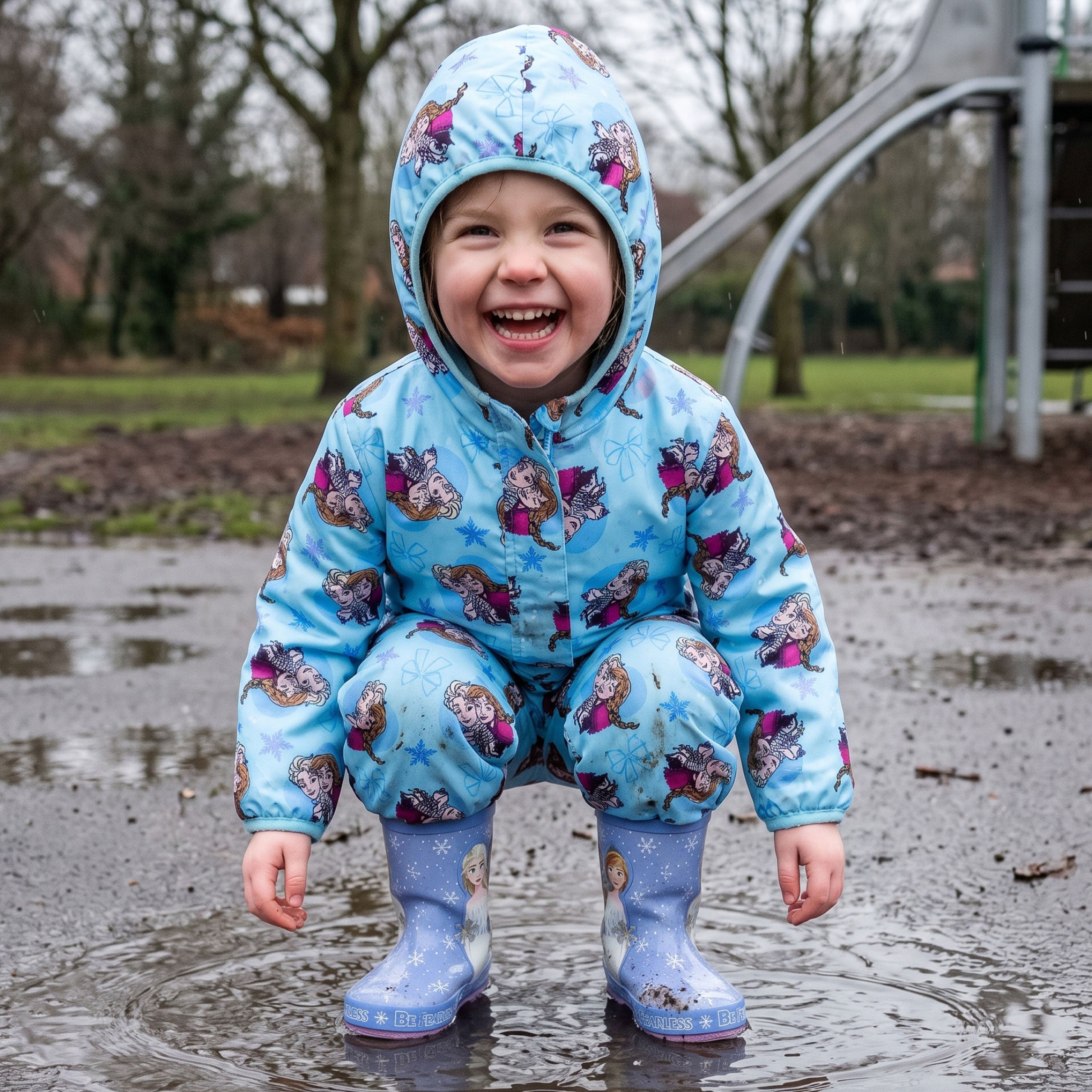 Disney Frozen Fleece Lined Body Puddlesuit