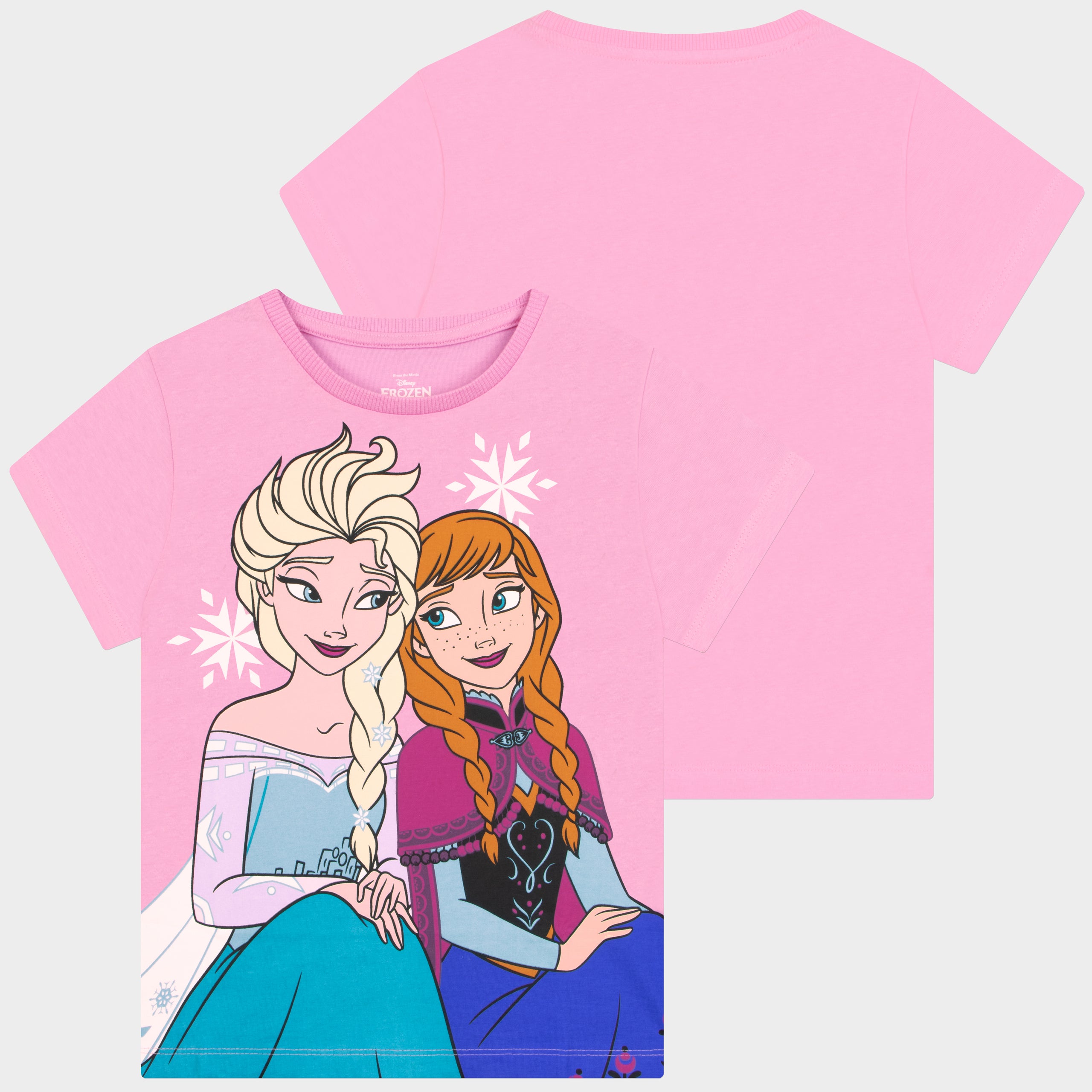 Disney Frozen Elsa Anna And Olaf Girls 3 Pack T-Shirts