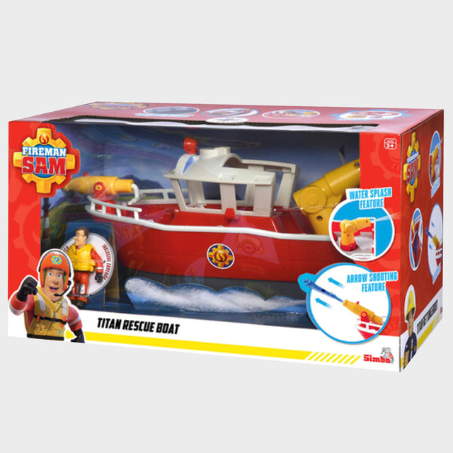Fireman Sam Titan Fireboat Toy