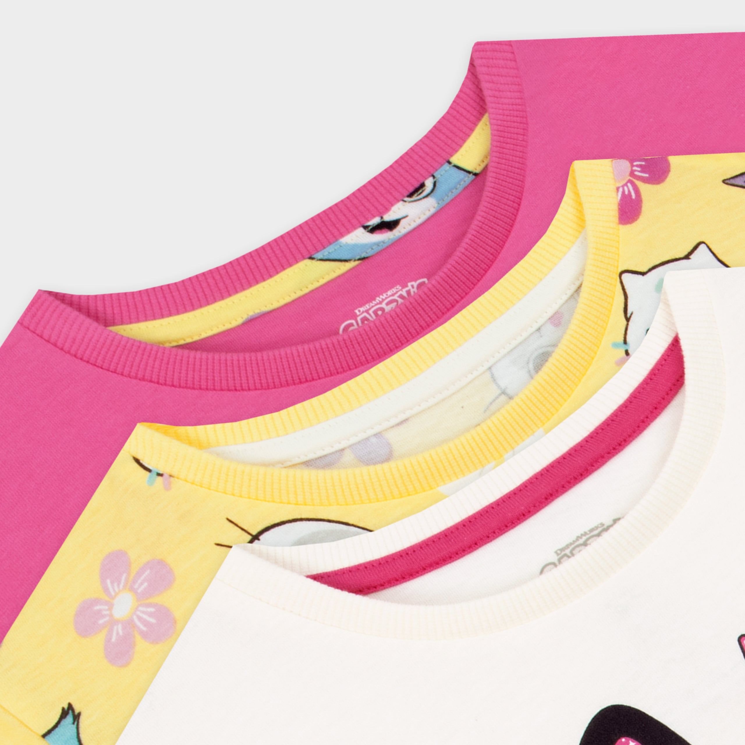 Gabby's Dollhouse T-Shirts 3 Pack
