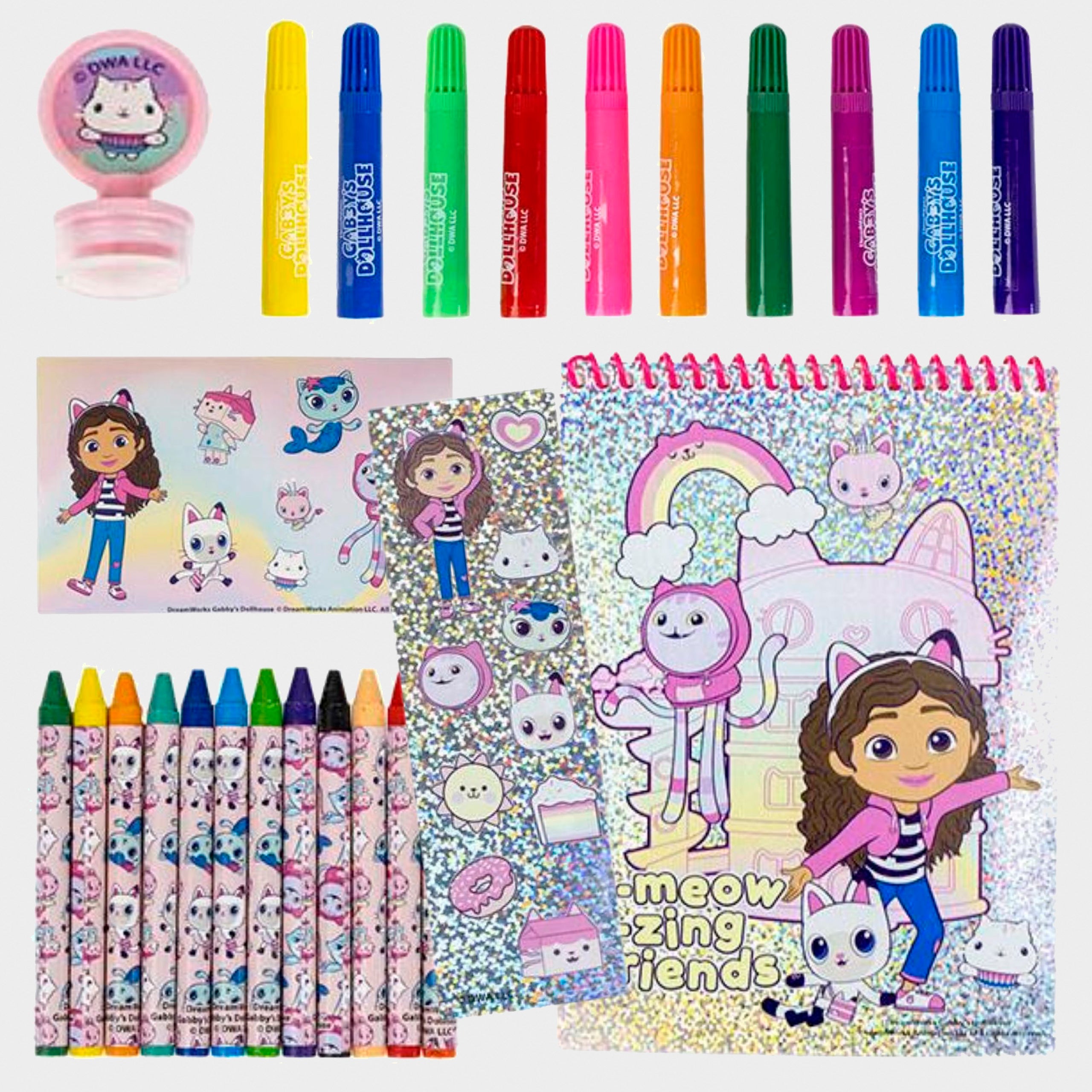 Gabby's Dollhouse Colouring Set