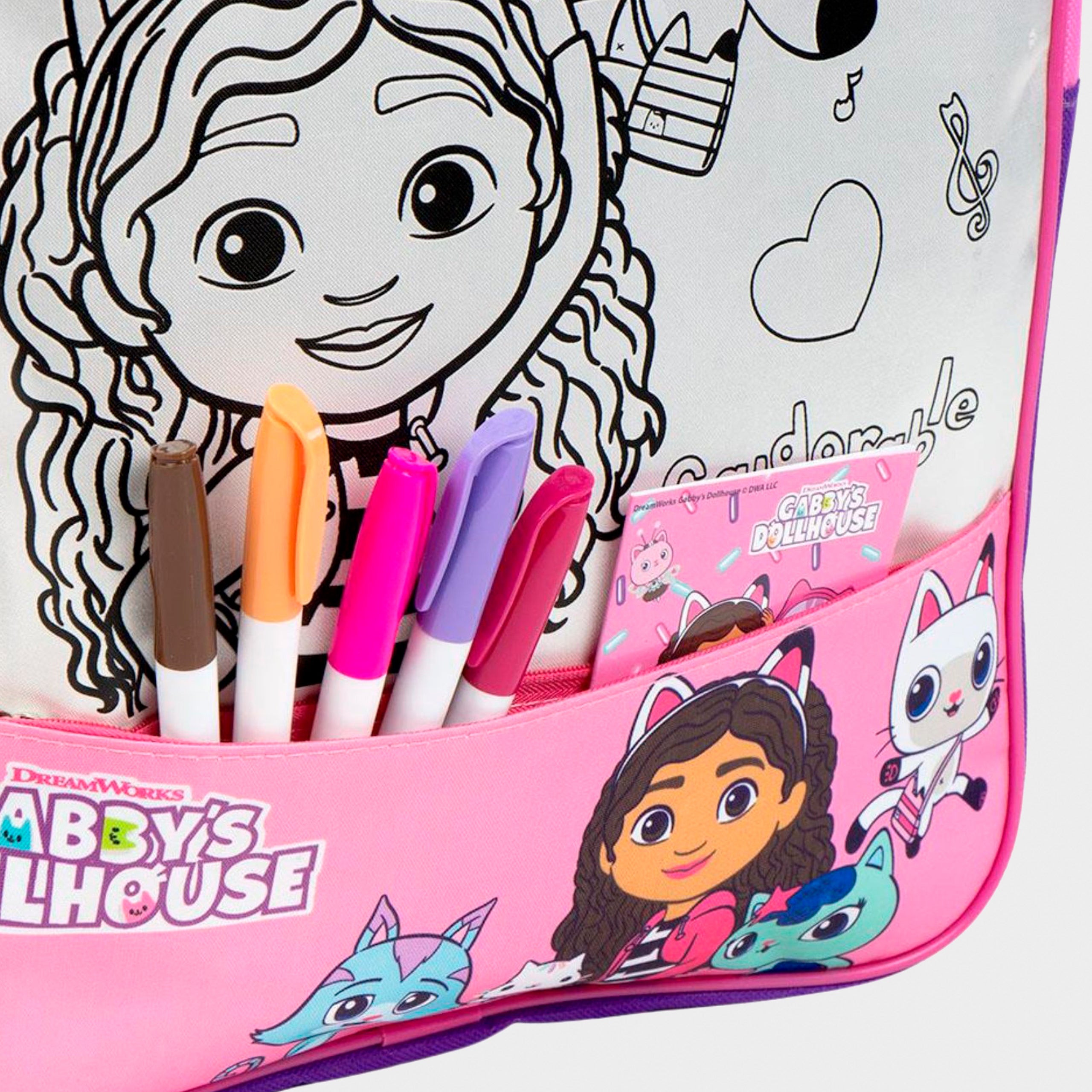 Gabby's Dollhouse Colour In Backpack