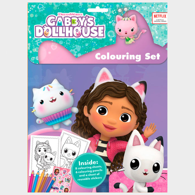 Gabby's Dollhouse Colouring Set