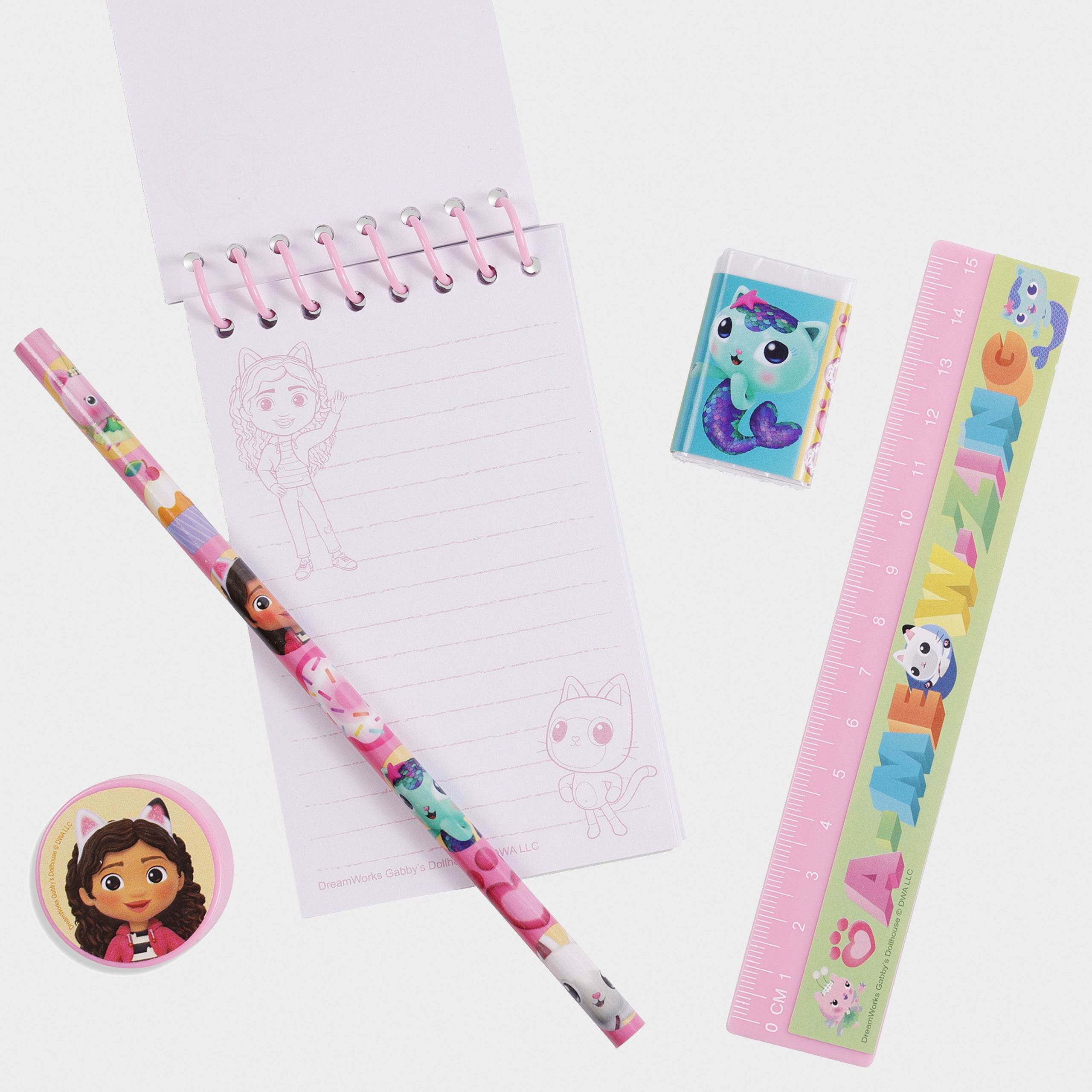 Gabby's Dollhouse 5 Piece Stationary Set - Character.com