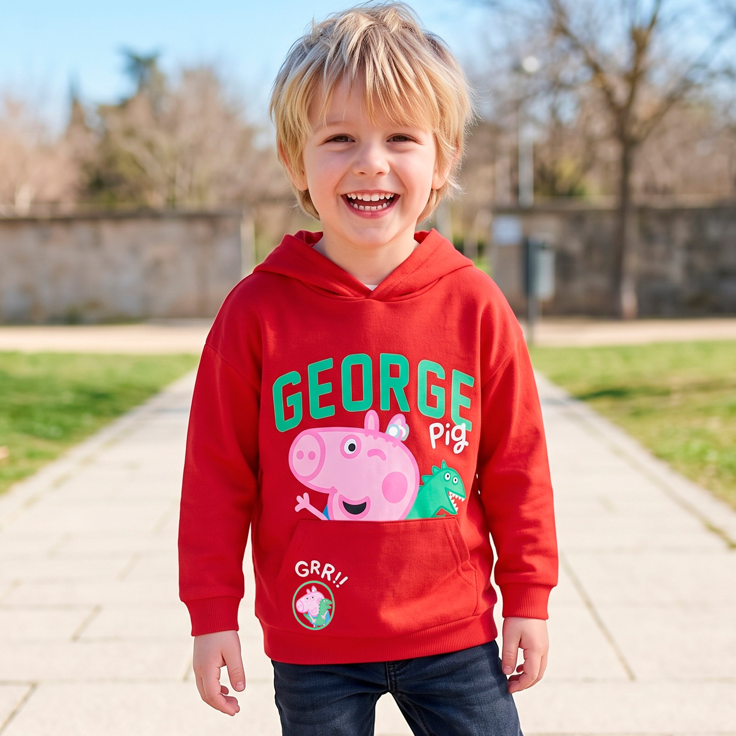 Peppa Pig George Pig Mr Dino Hoodie