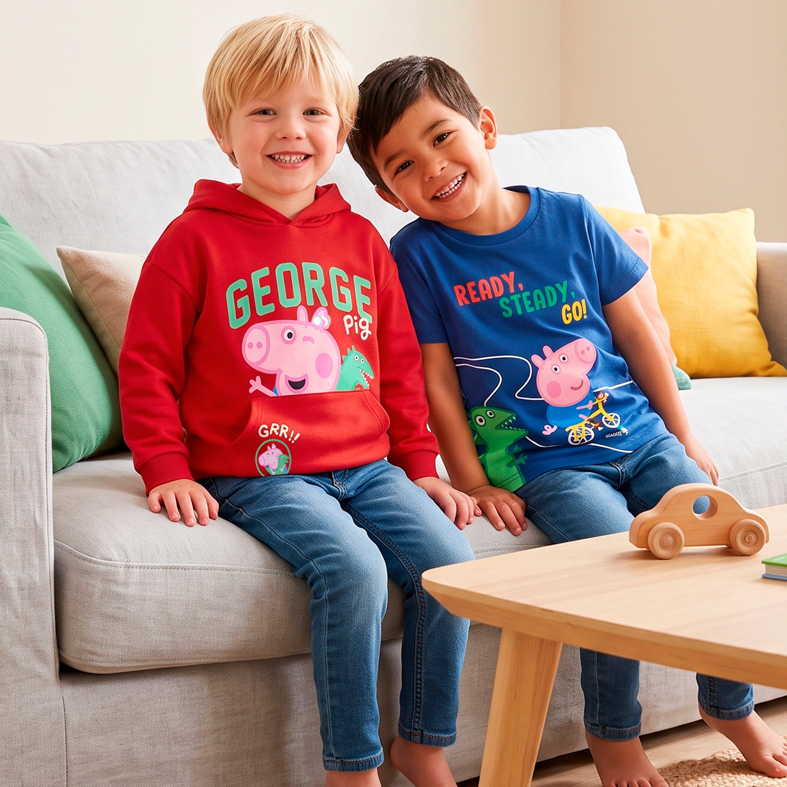 Peppa Pig George Pig Mr Dino Hoodie