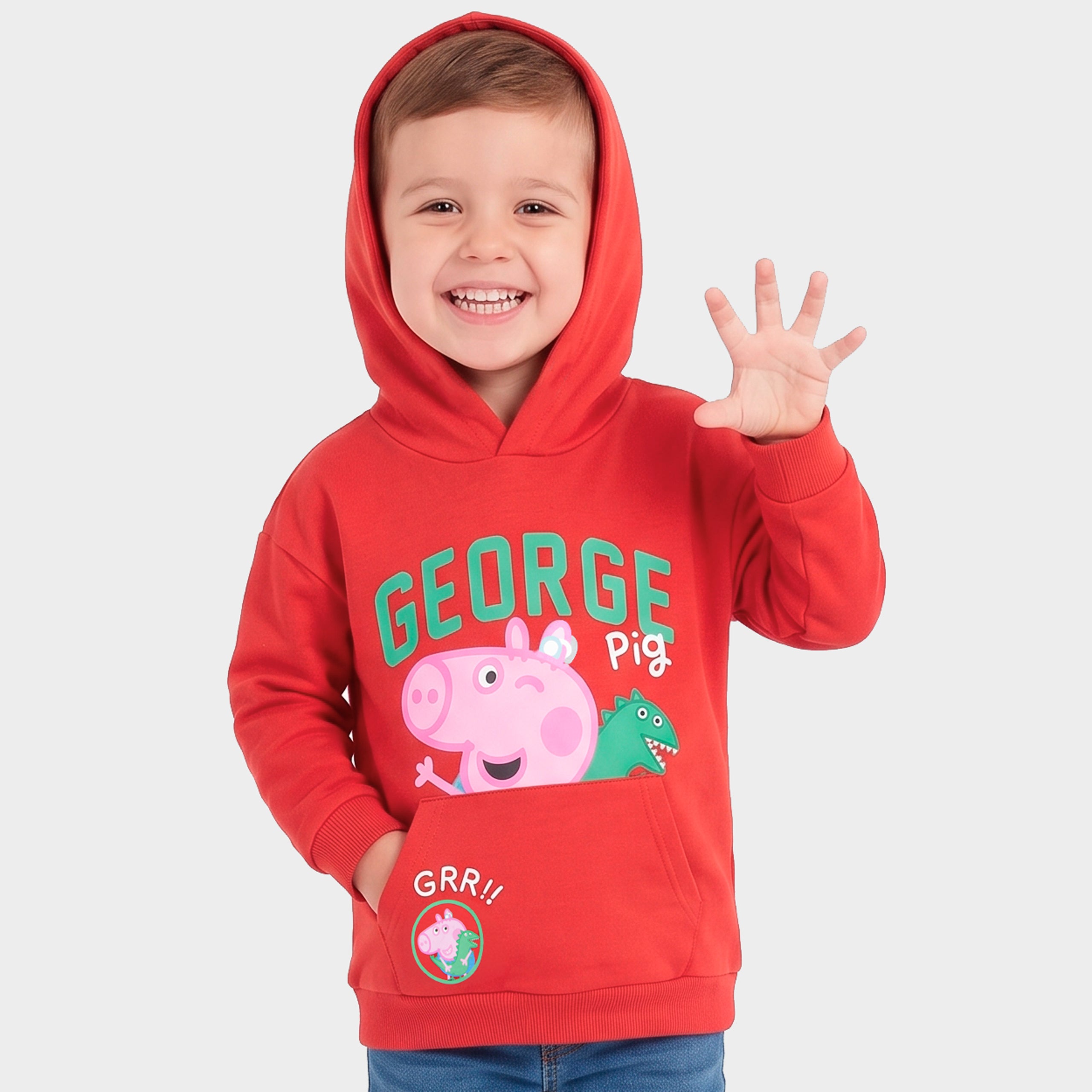 Peppa Pig George Pig Mr Dino Hoodie