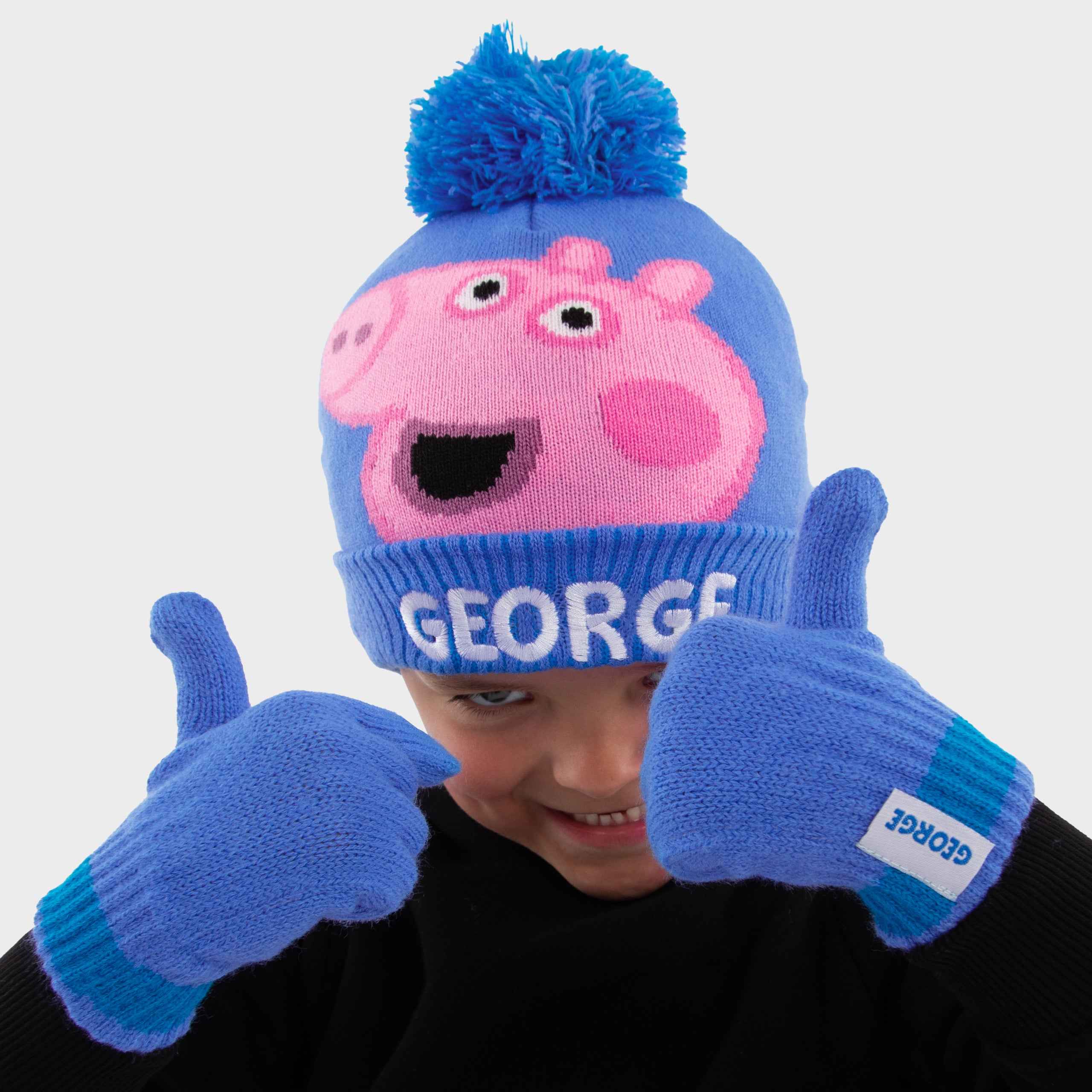 George Pig Winter Hat And Gloves Set