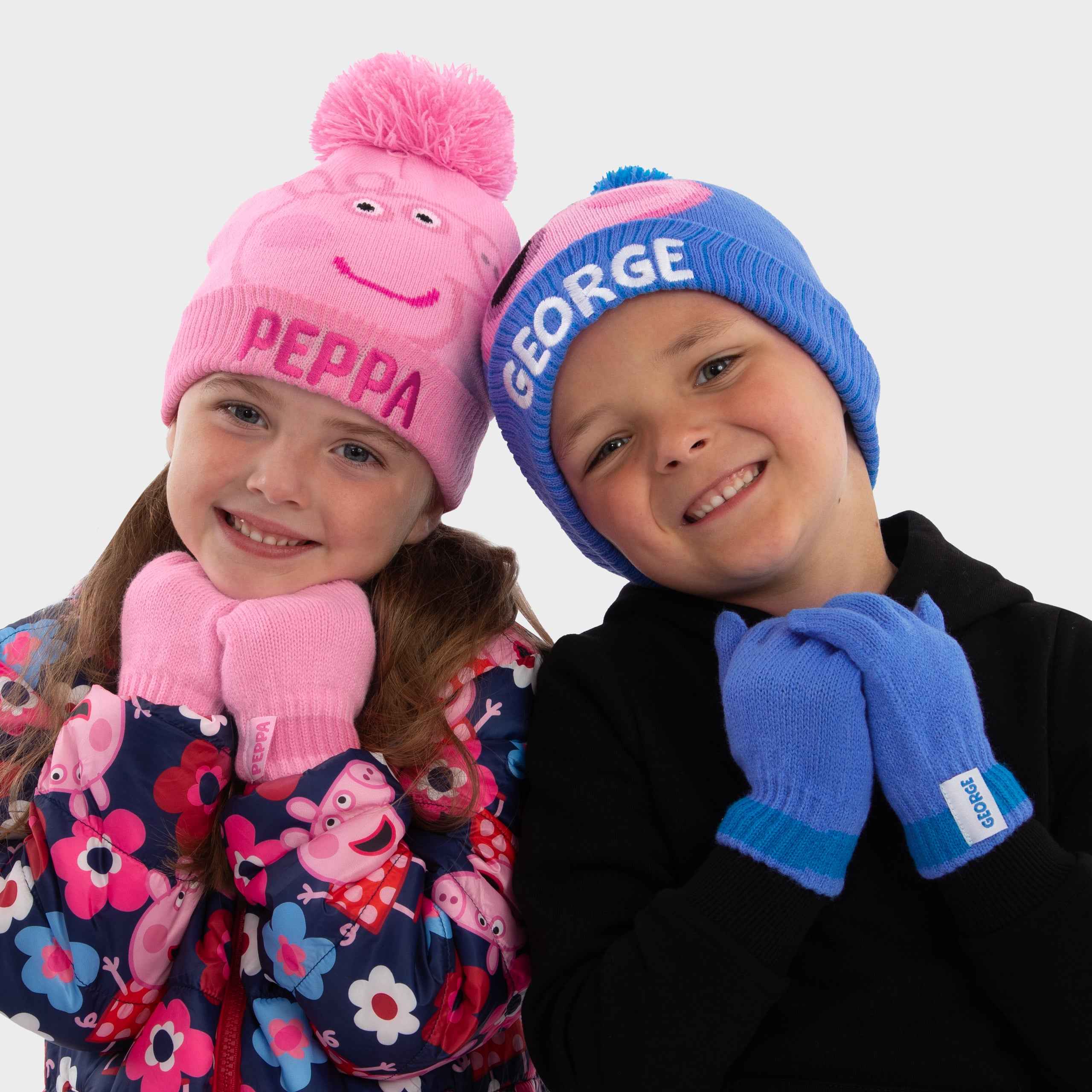George Pig Winter Hat And Gloves Set