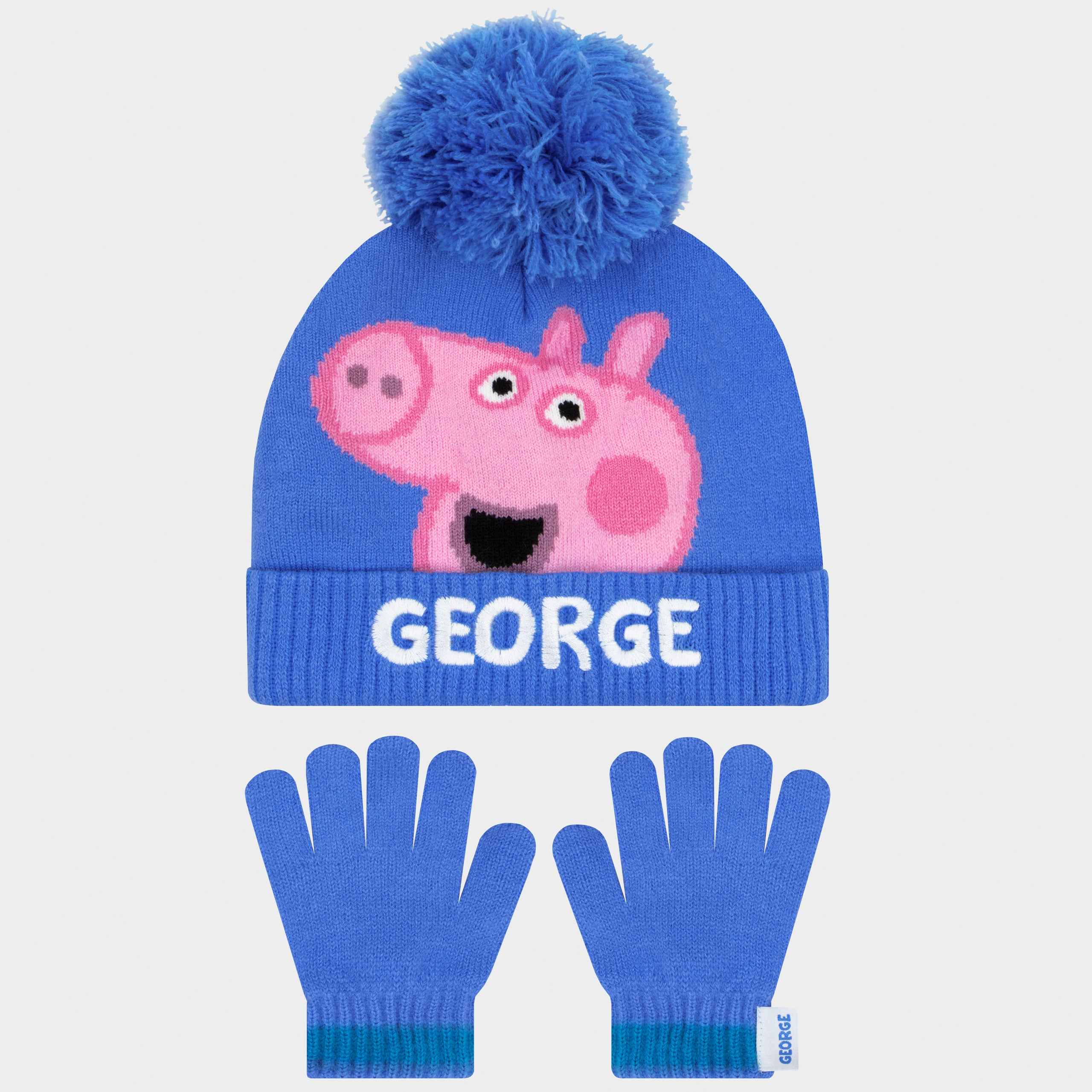 George Pig Winter Hat And Gloves Set