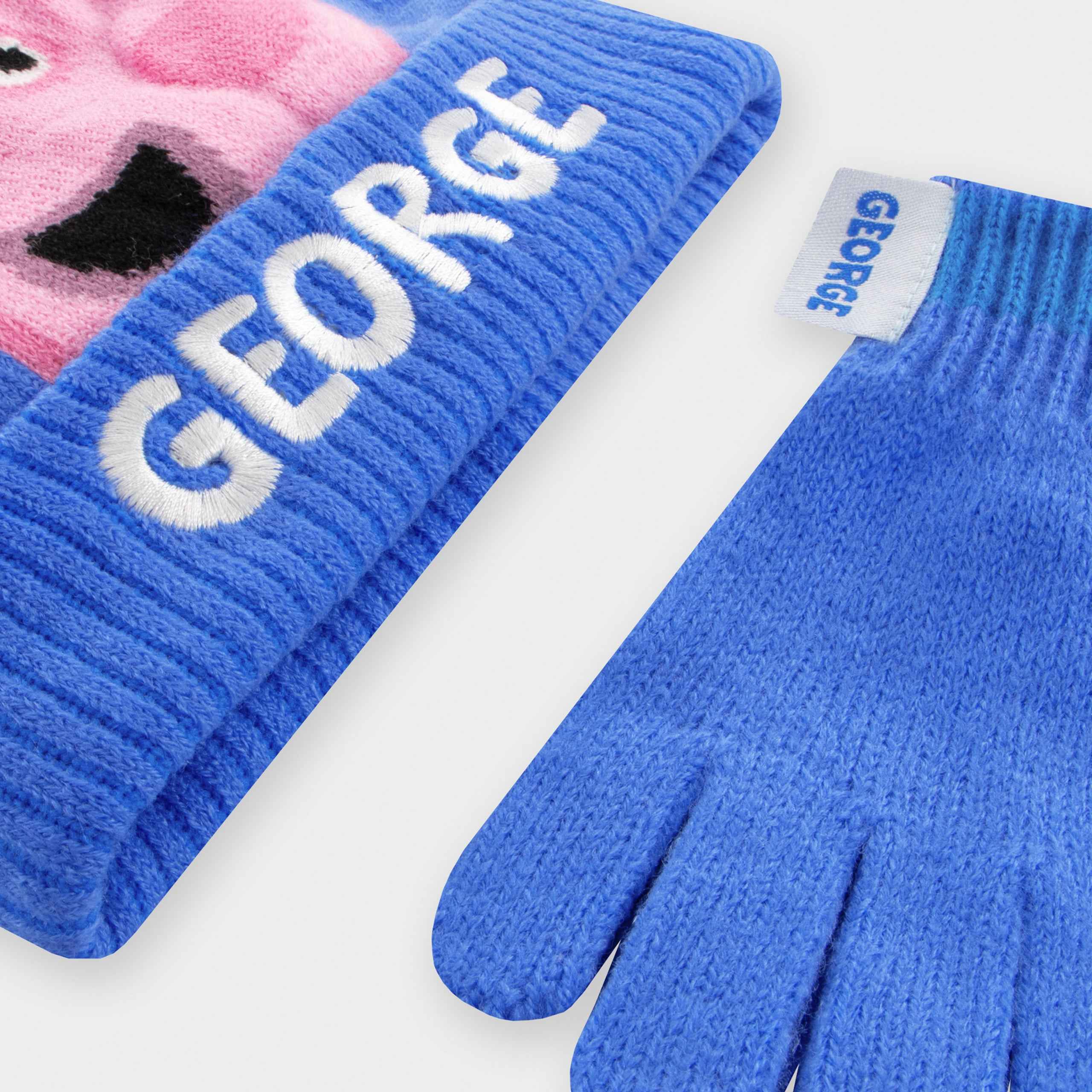 George Pig Winter Hat And Gloves Set