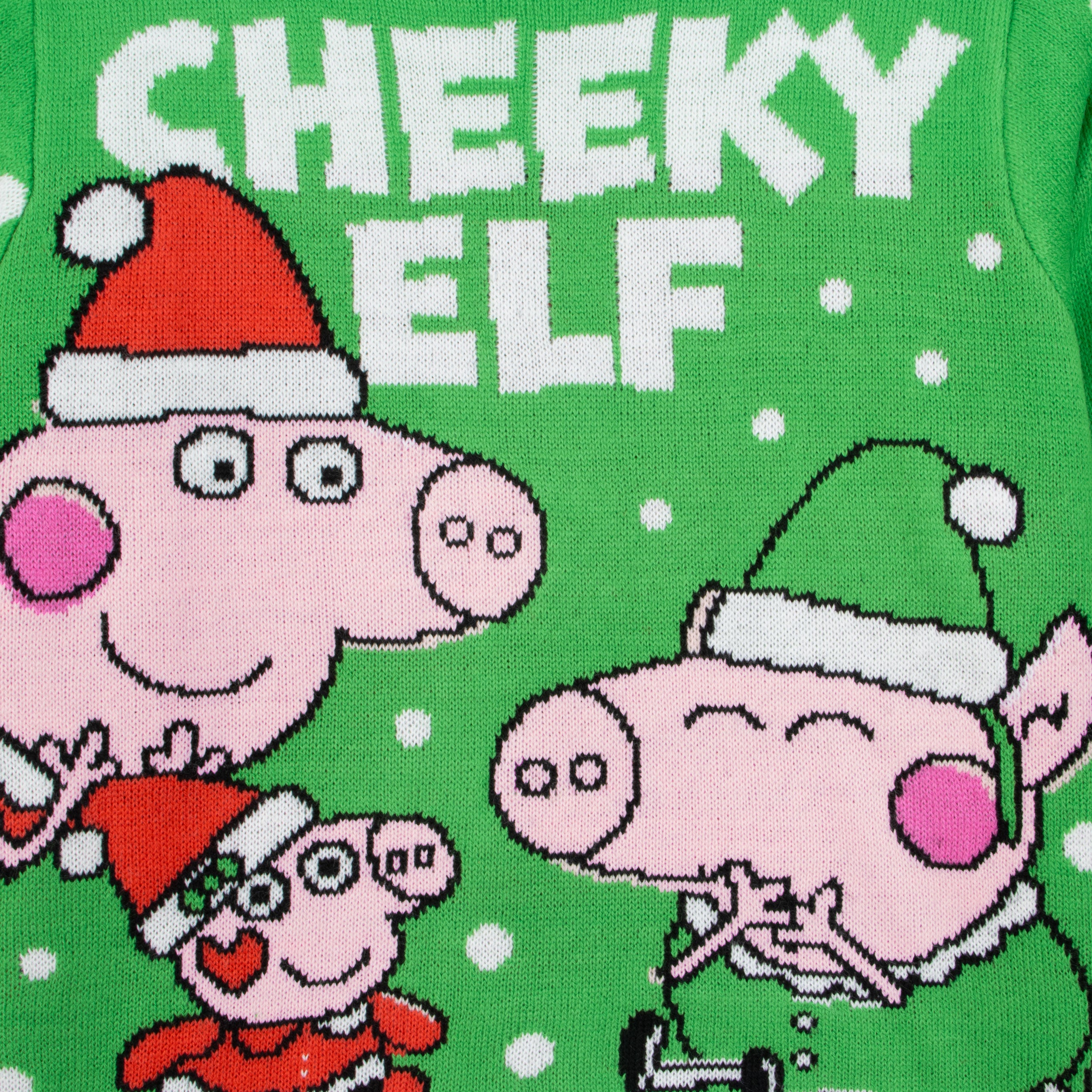 George Pig Cheeky Elf Christmas Jumper