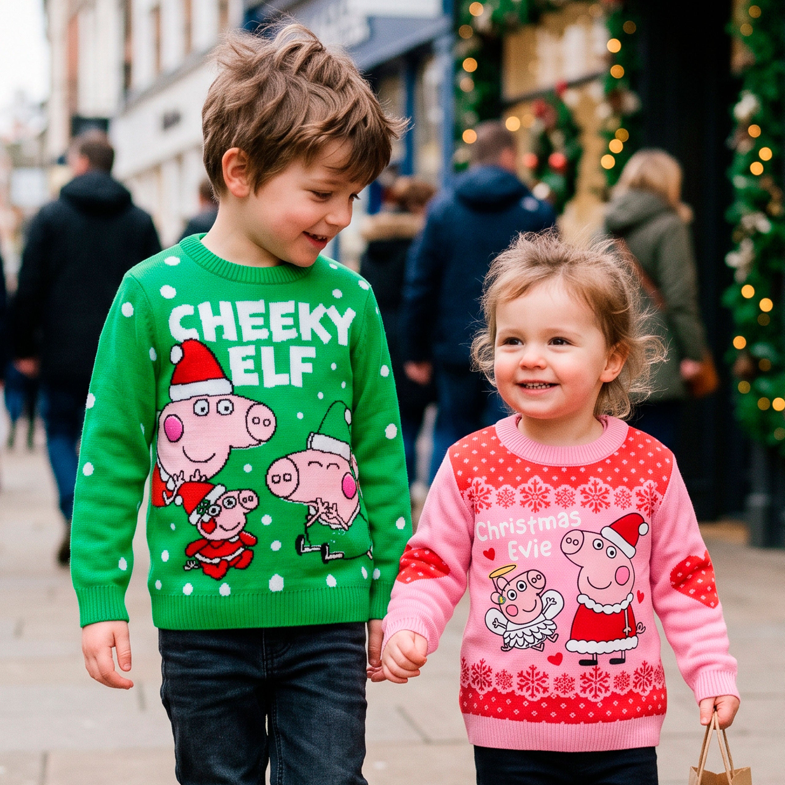 George Pig Cheeky Elf Christmas Jumper