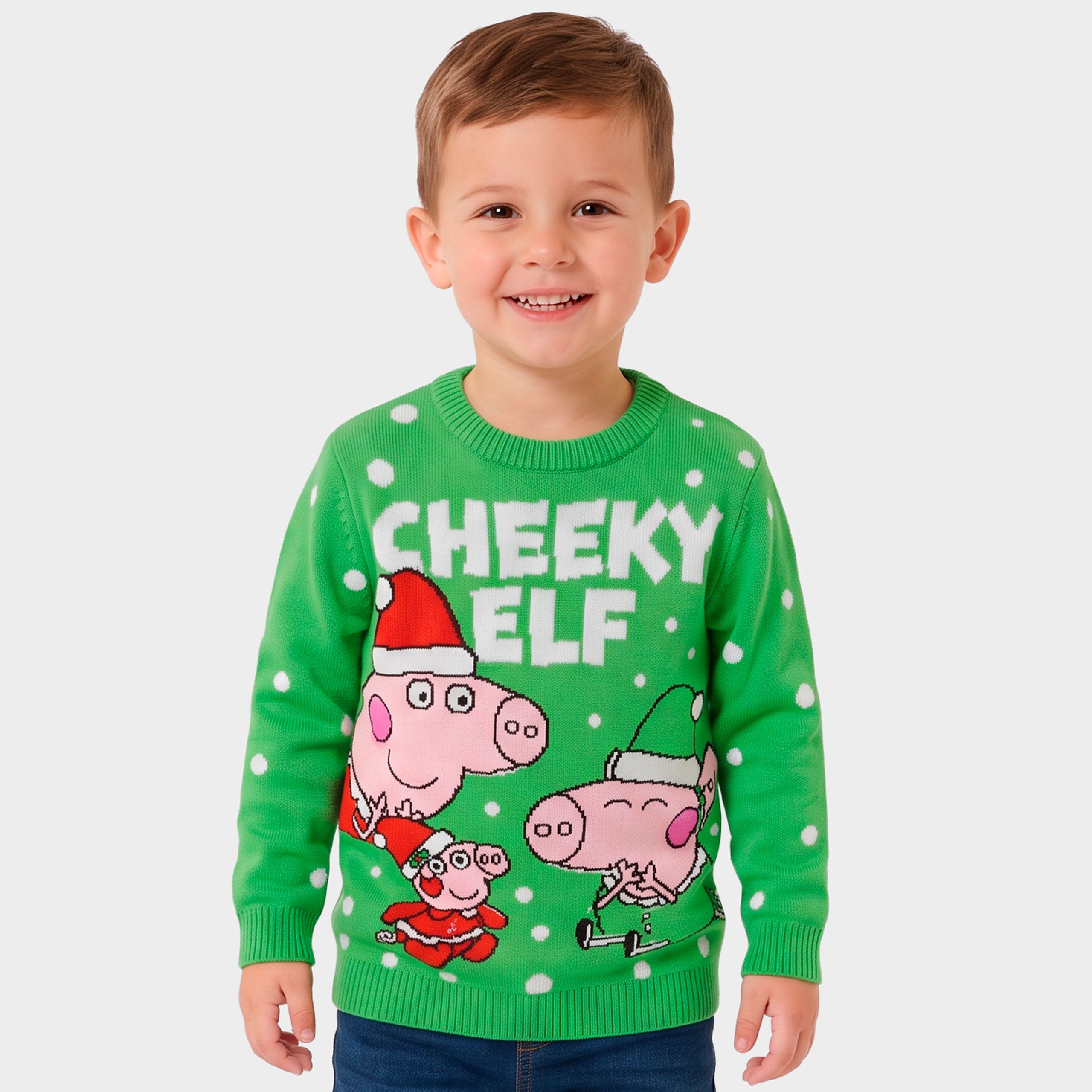 George Pig Cheeky Elf Christmas Jumper