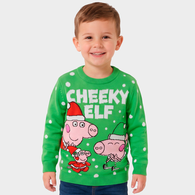 George Pig Cheeky Elf Christmas Jumper