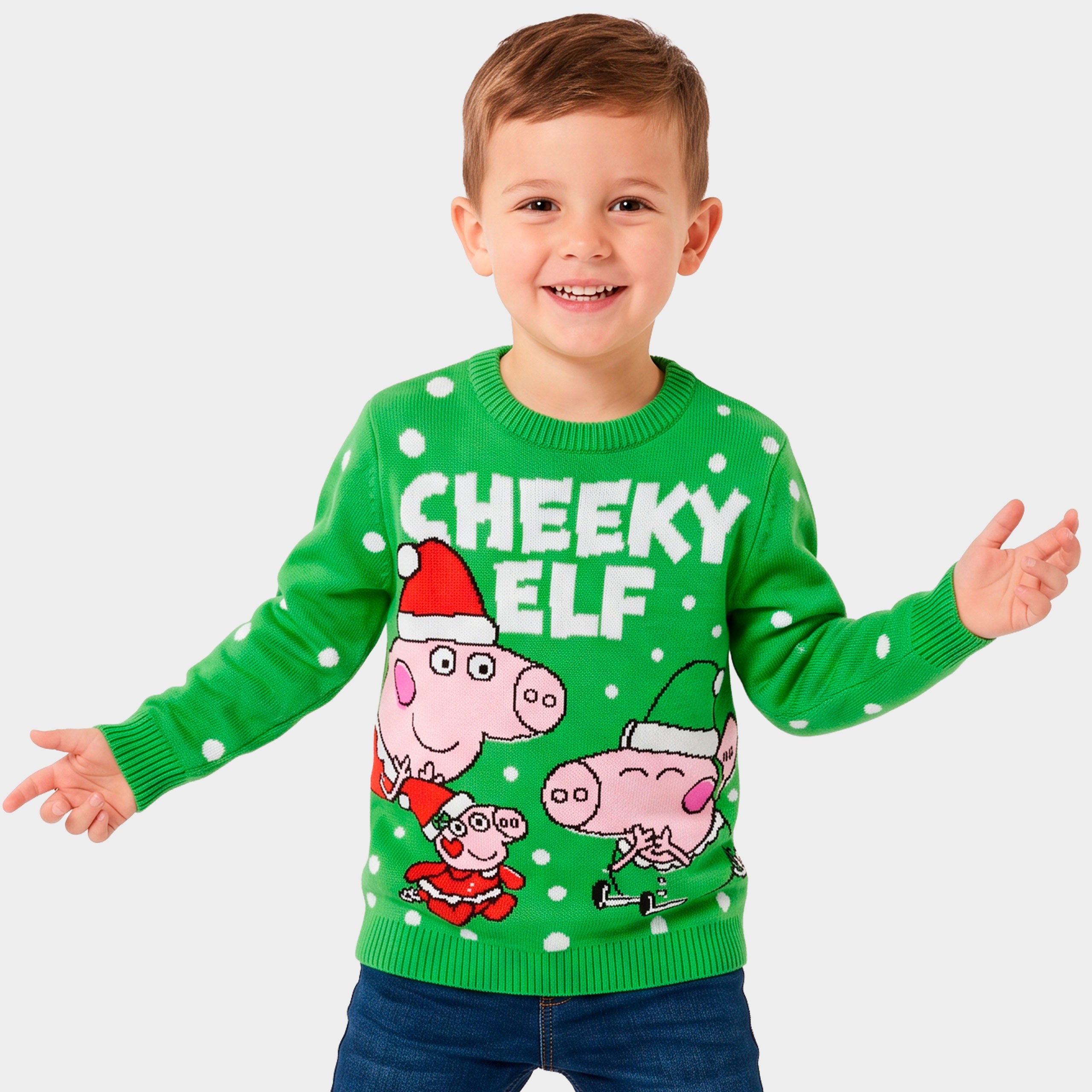George Pig Cheeky Elf Christmas Jumper
