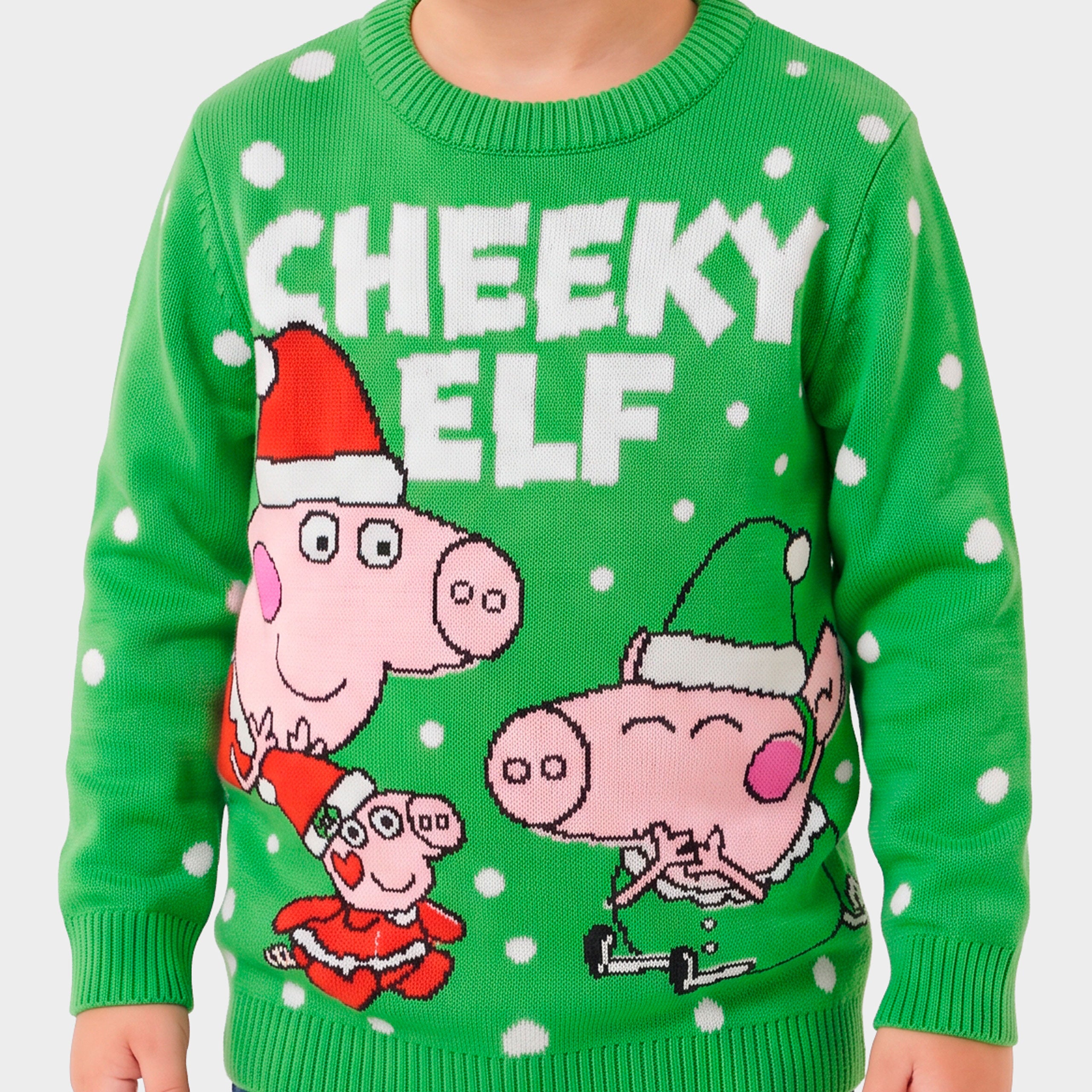 George Pig Cheeky Elf Christmas Jumper