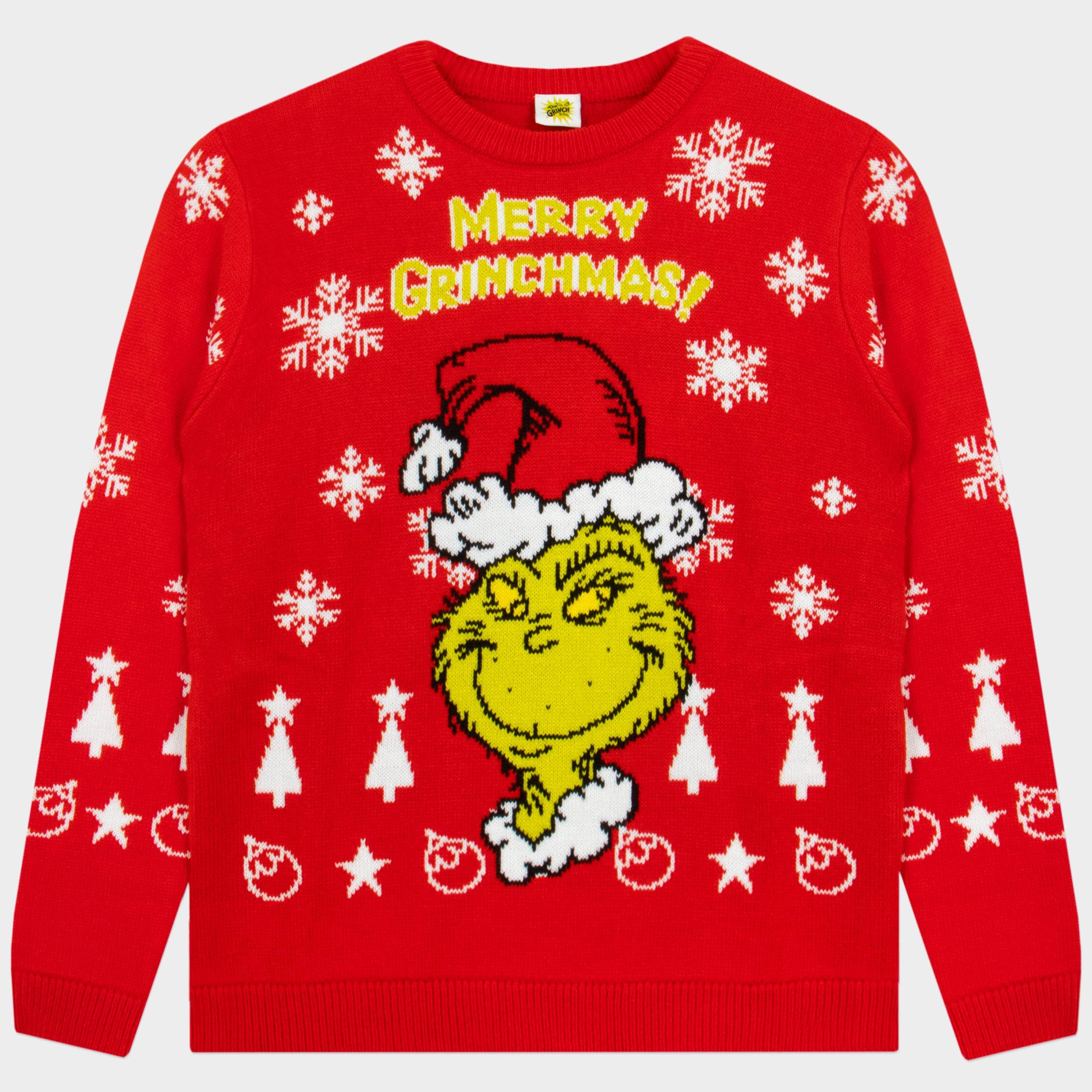 Der Grinch Herren Weihnachts-Pullover Herren Sweater