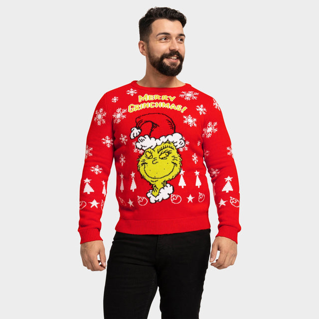 The Grinch Mens Christmas Jumper - Character.com