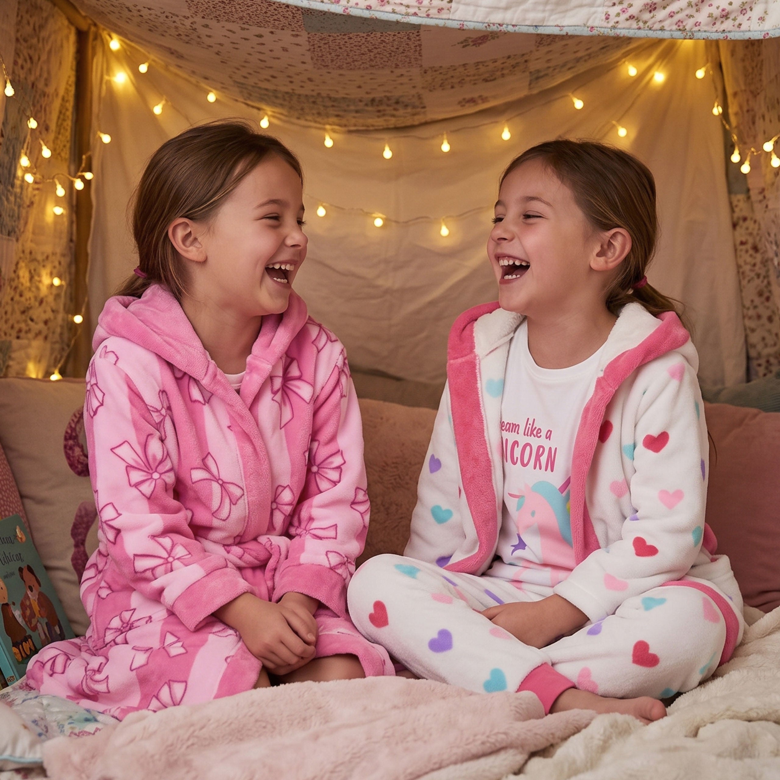 Harry Bear Stripes & Bows Dressing Gown