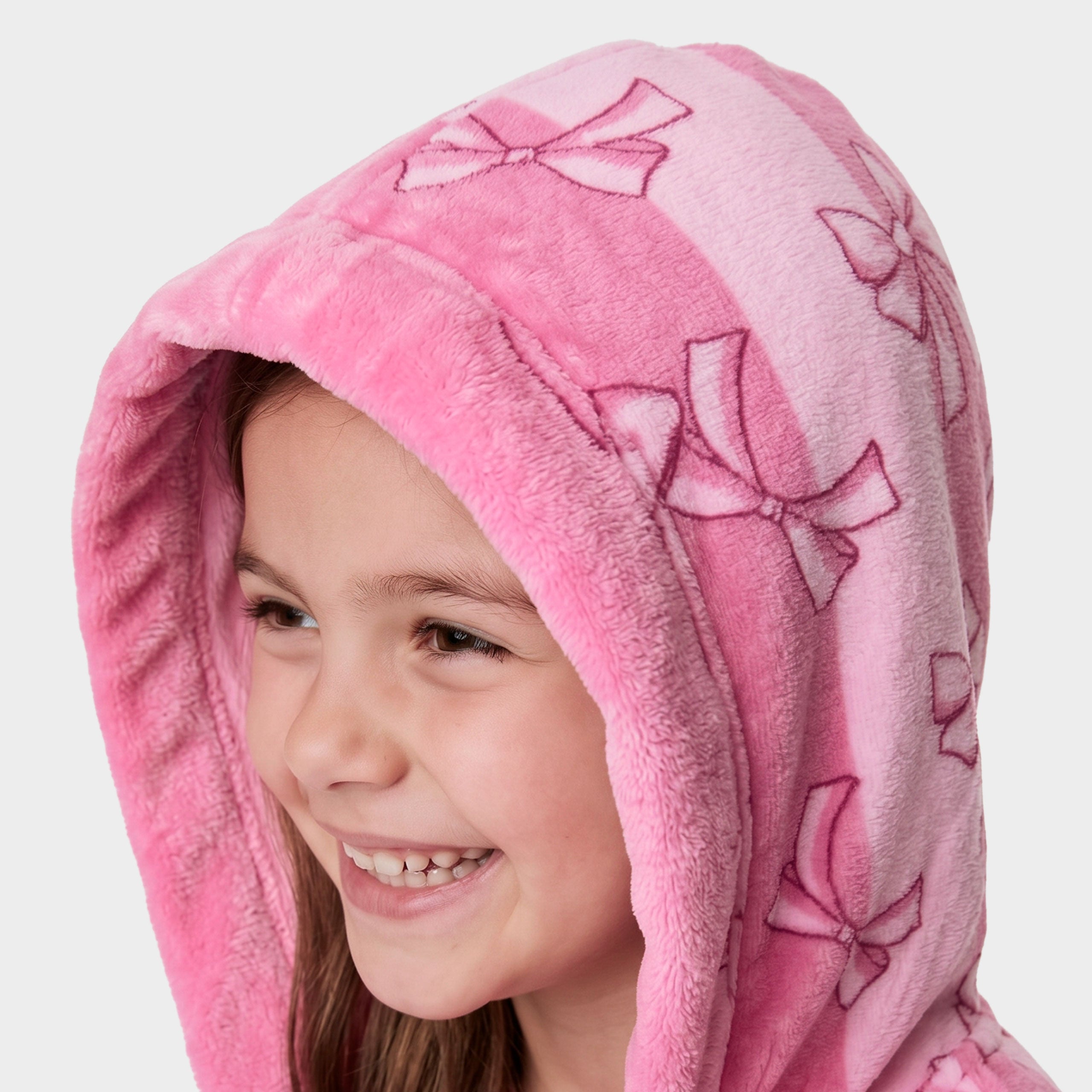 Harry Bear Stripes & Bows Dressing Gown
