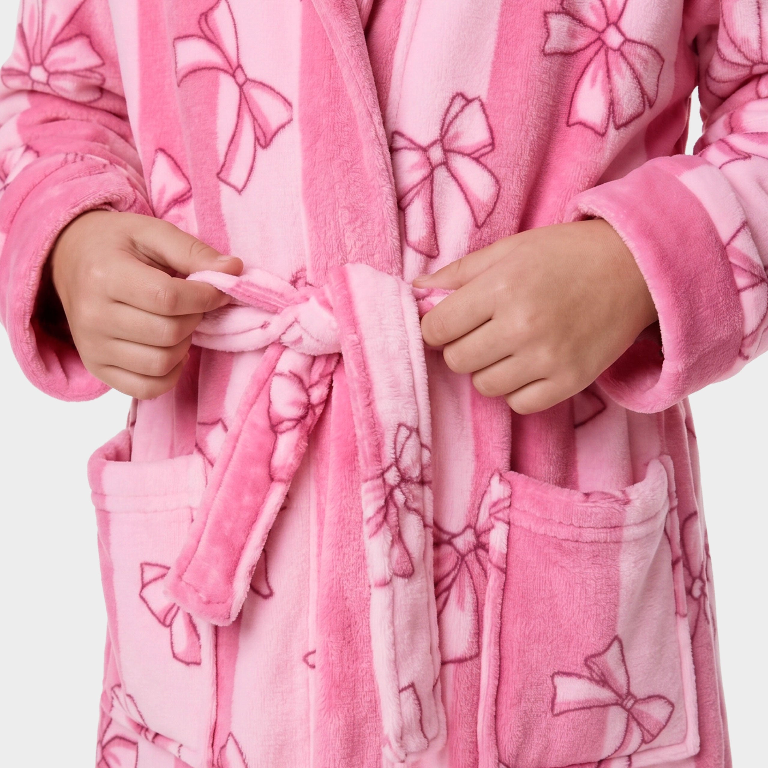 Harry Bear Stripes & Bows Dressing Gown