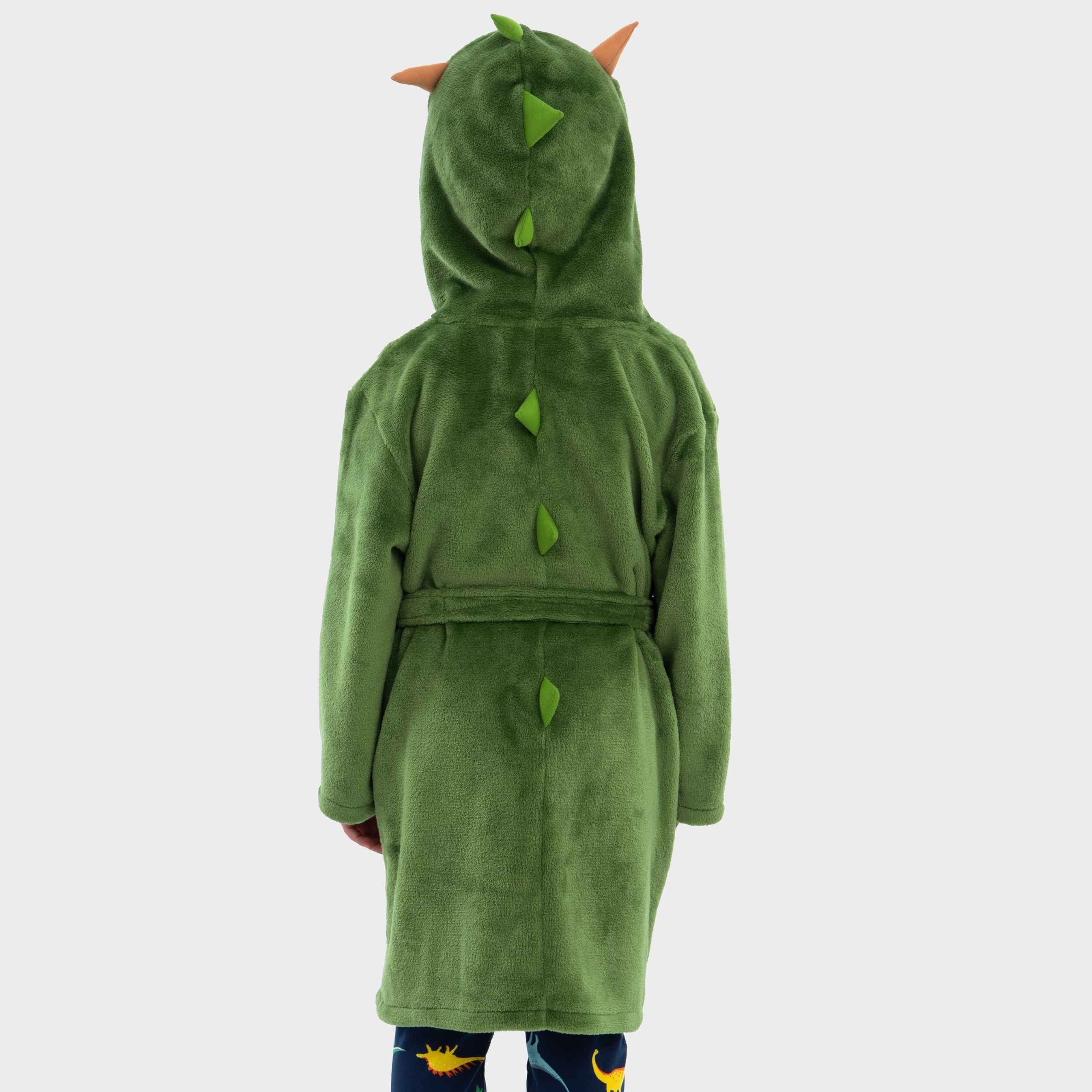 Harry Bear Dinosaur Dressing Gown - 3D Horns