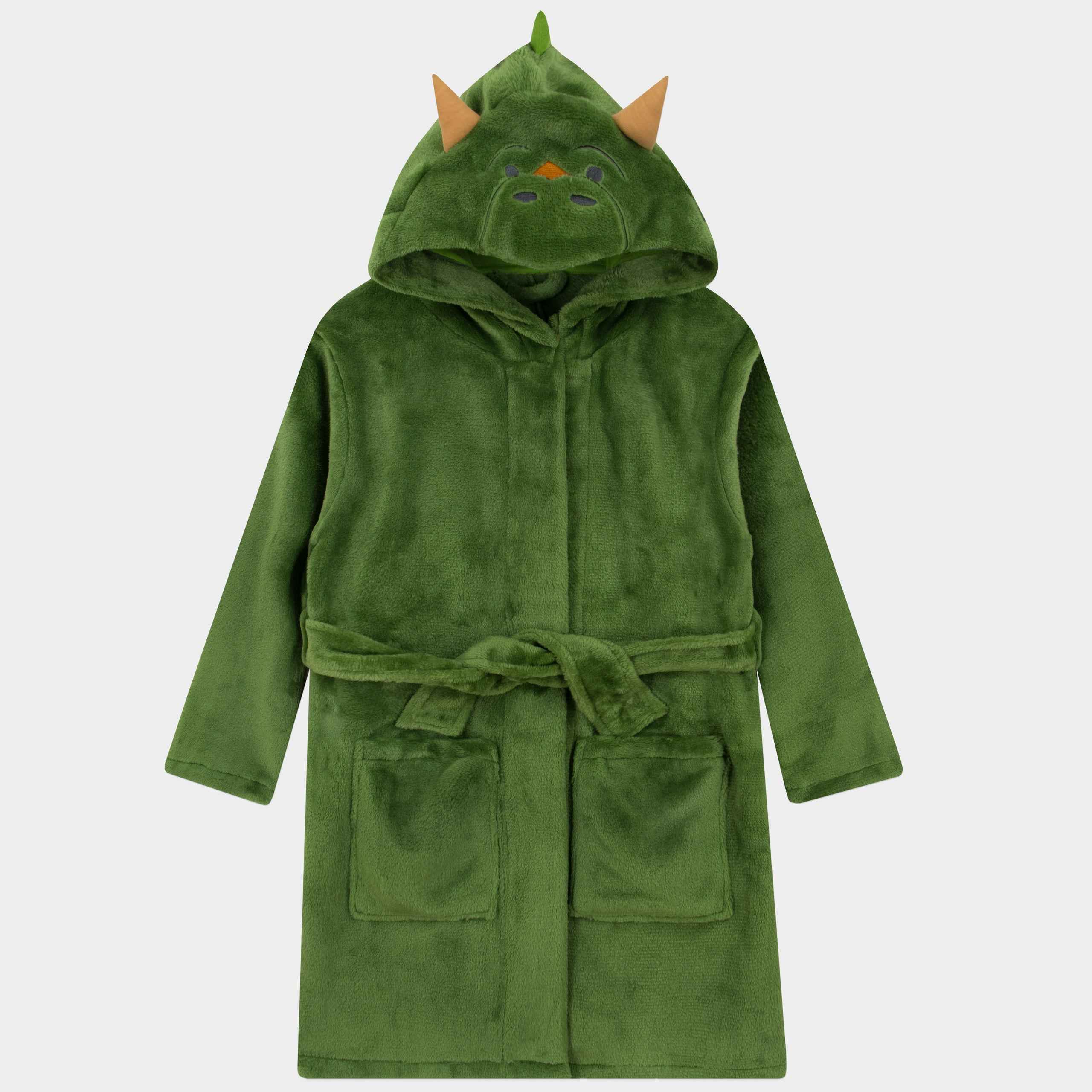Harry Bear Dinosaur Dressing Gown Boys Fleece Dressing Gown