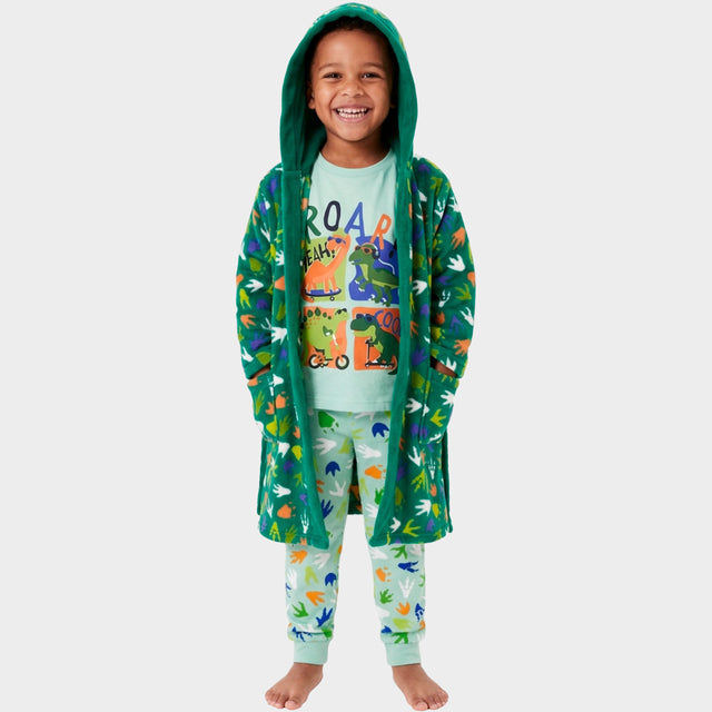 Harry Bear Dinosaur Dressing Gown and Pyjama Set