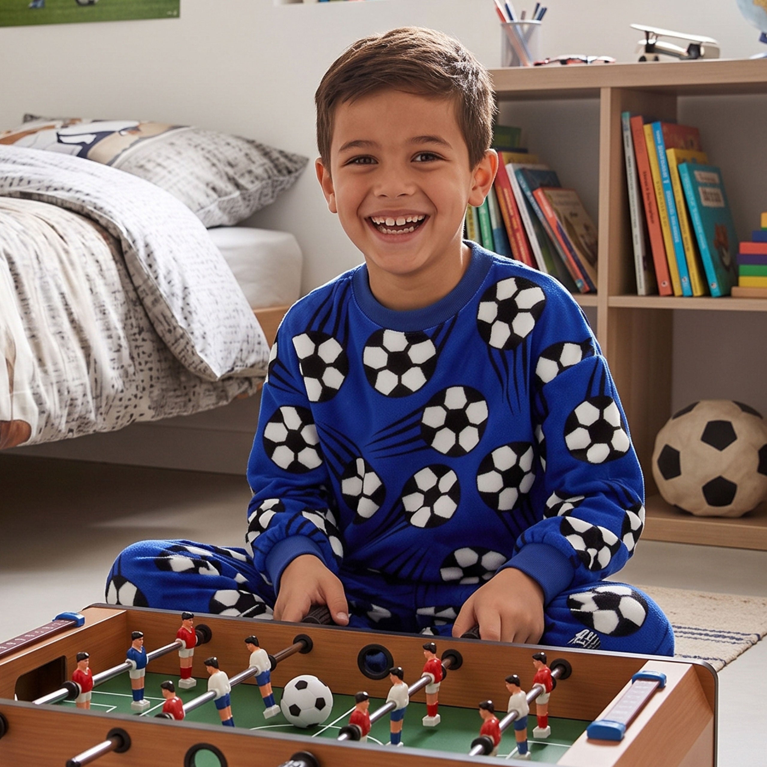 Harry Bear Football Plush Fleece Pyjamas