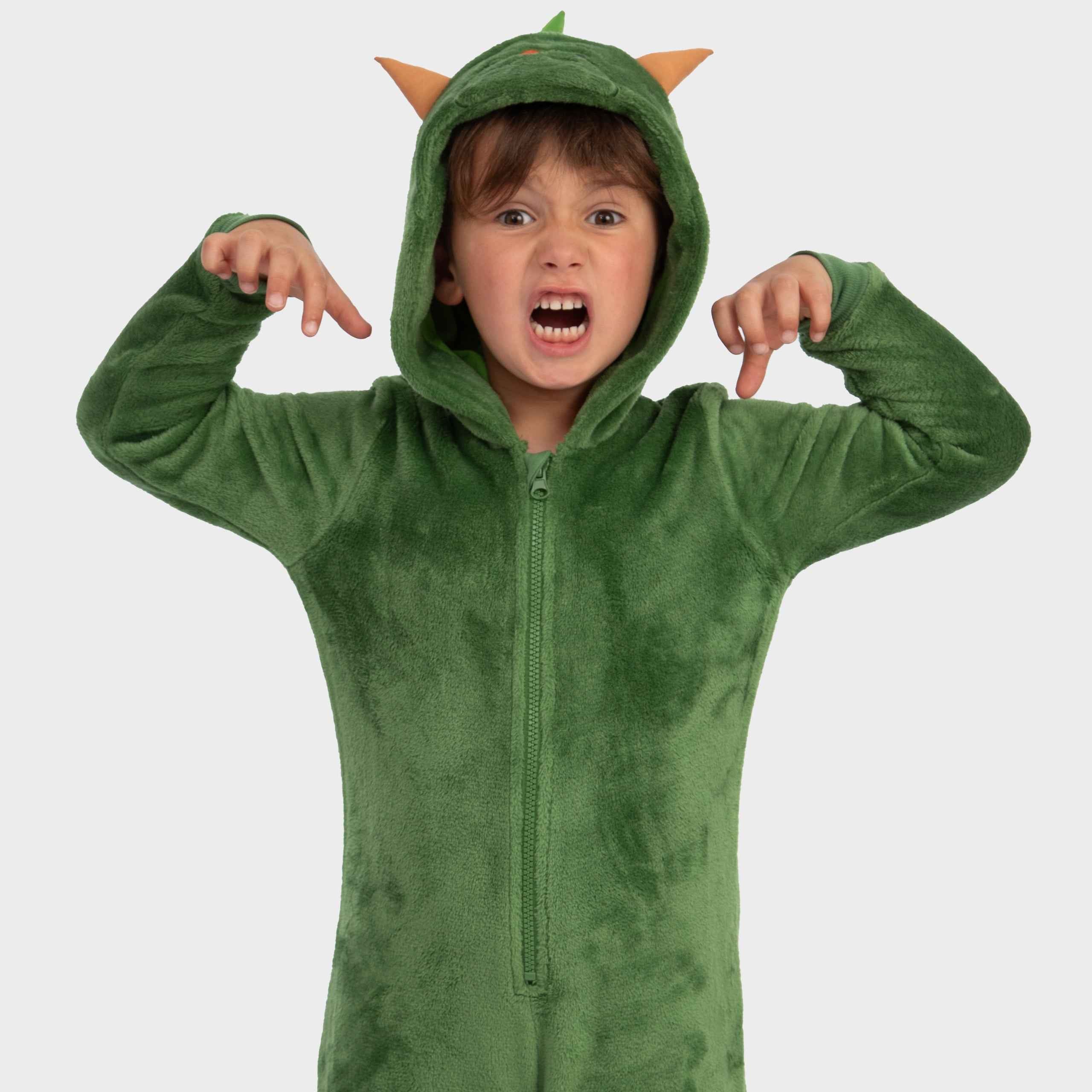 Harry Bear Dinosaur Onesie - 3D Horns