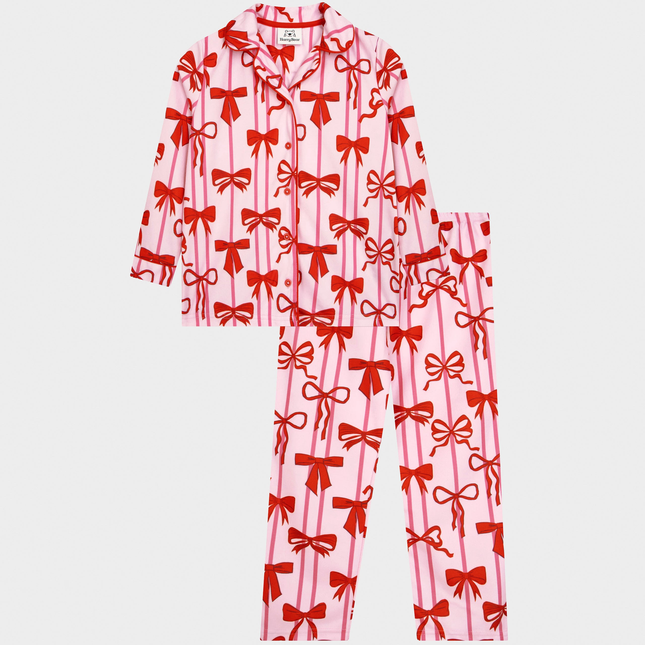 Harry Bear Button Up Fleece Pyjamas