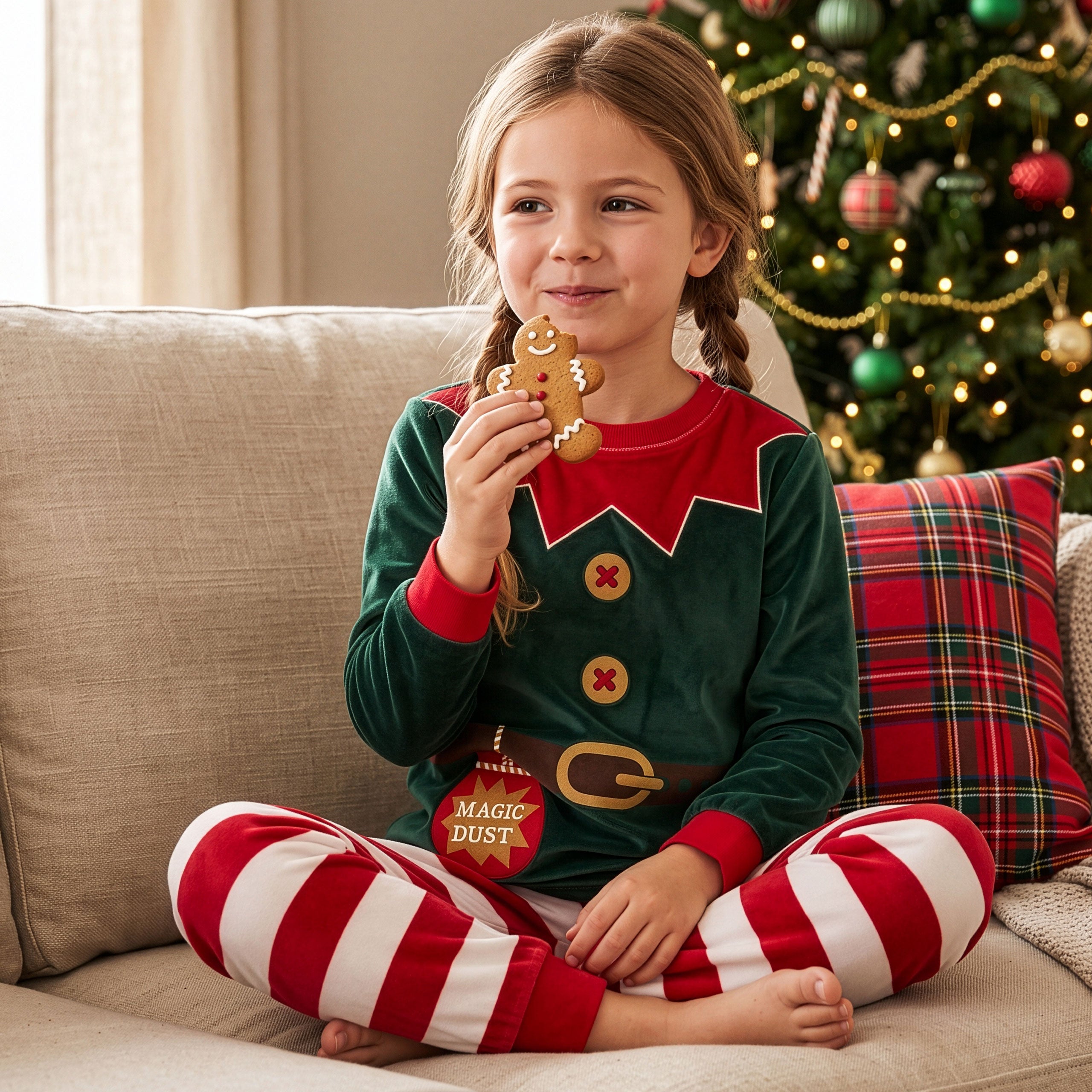 Harry Bear Elf Christmas Fleece Pyjamas