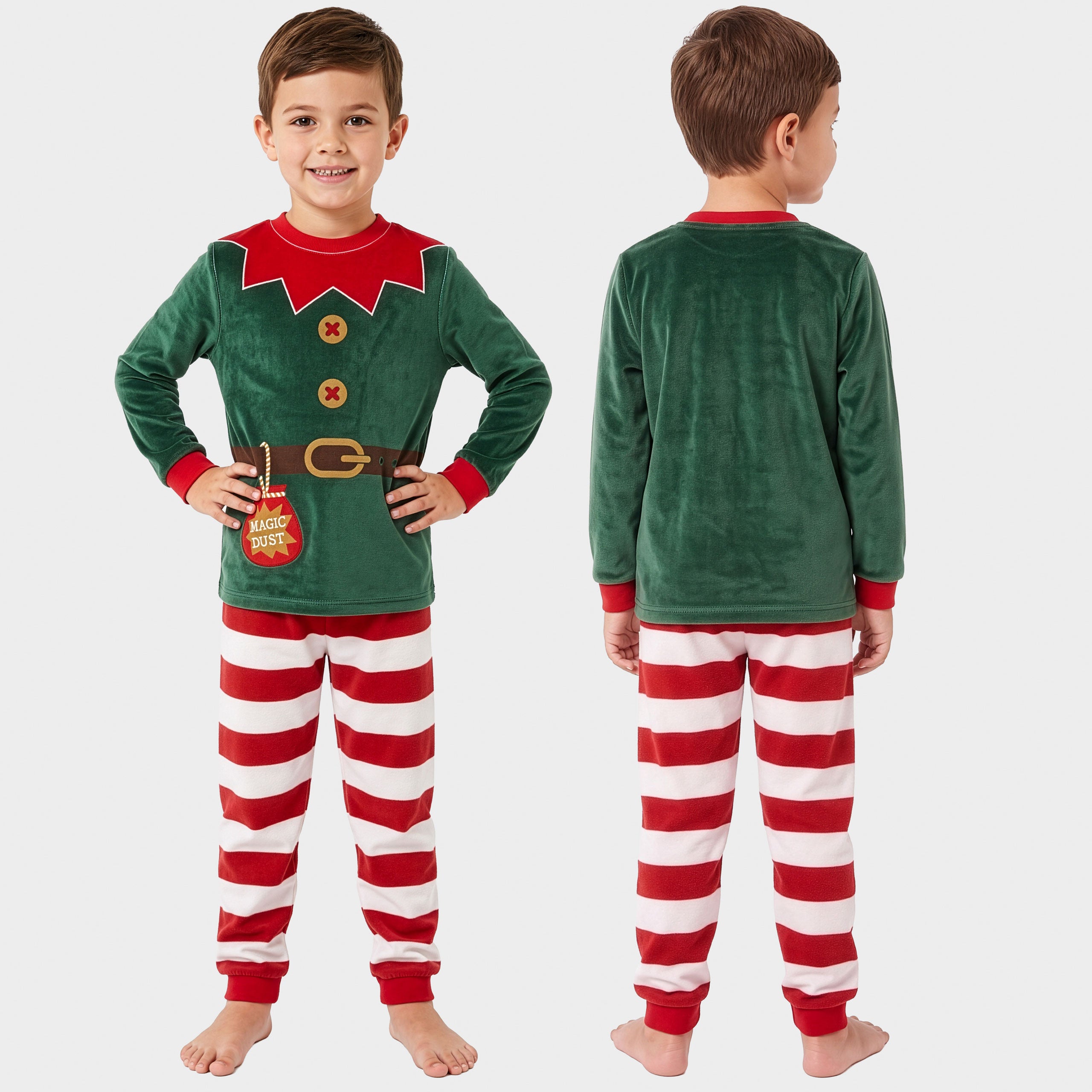 Harry Bear Elf Christmas Fleece Pyjamas