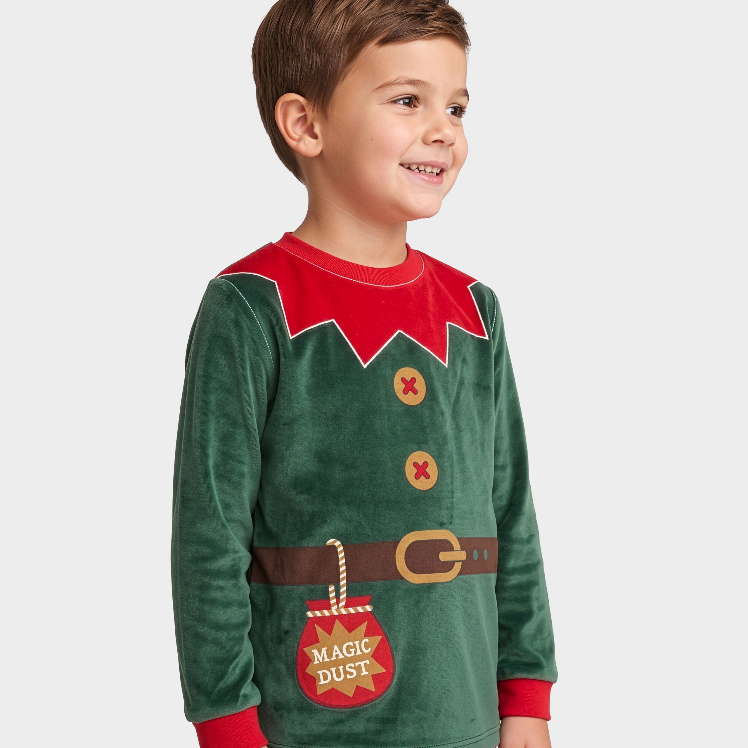Harry Bear Elf Christmas Fleece Pyjamas