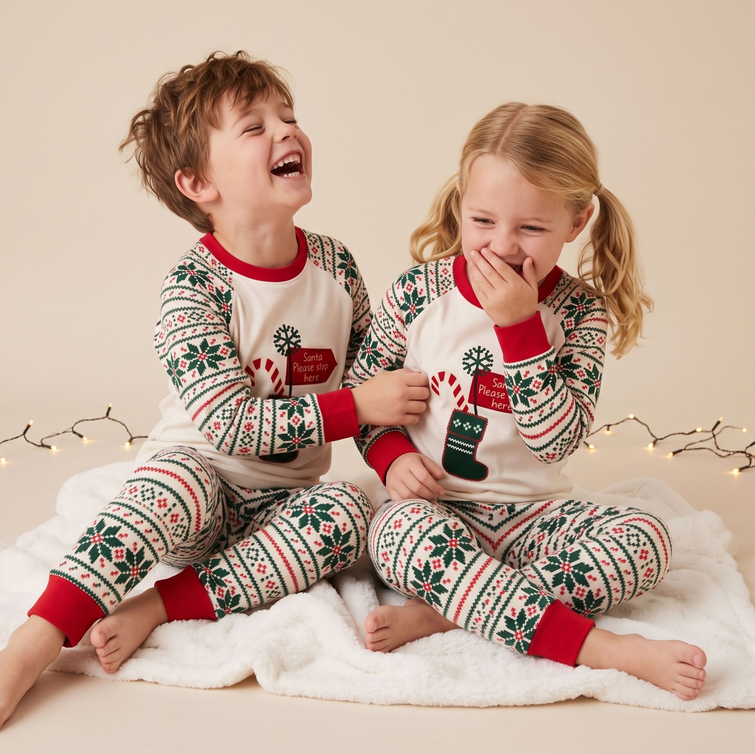 Harry Bear Christmas Santa Fleece Plush Pyjamas