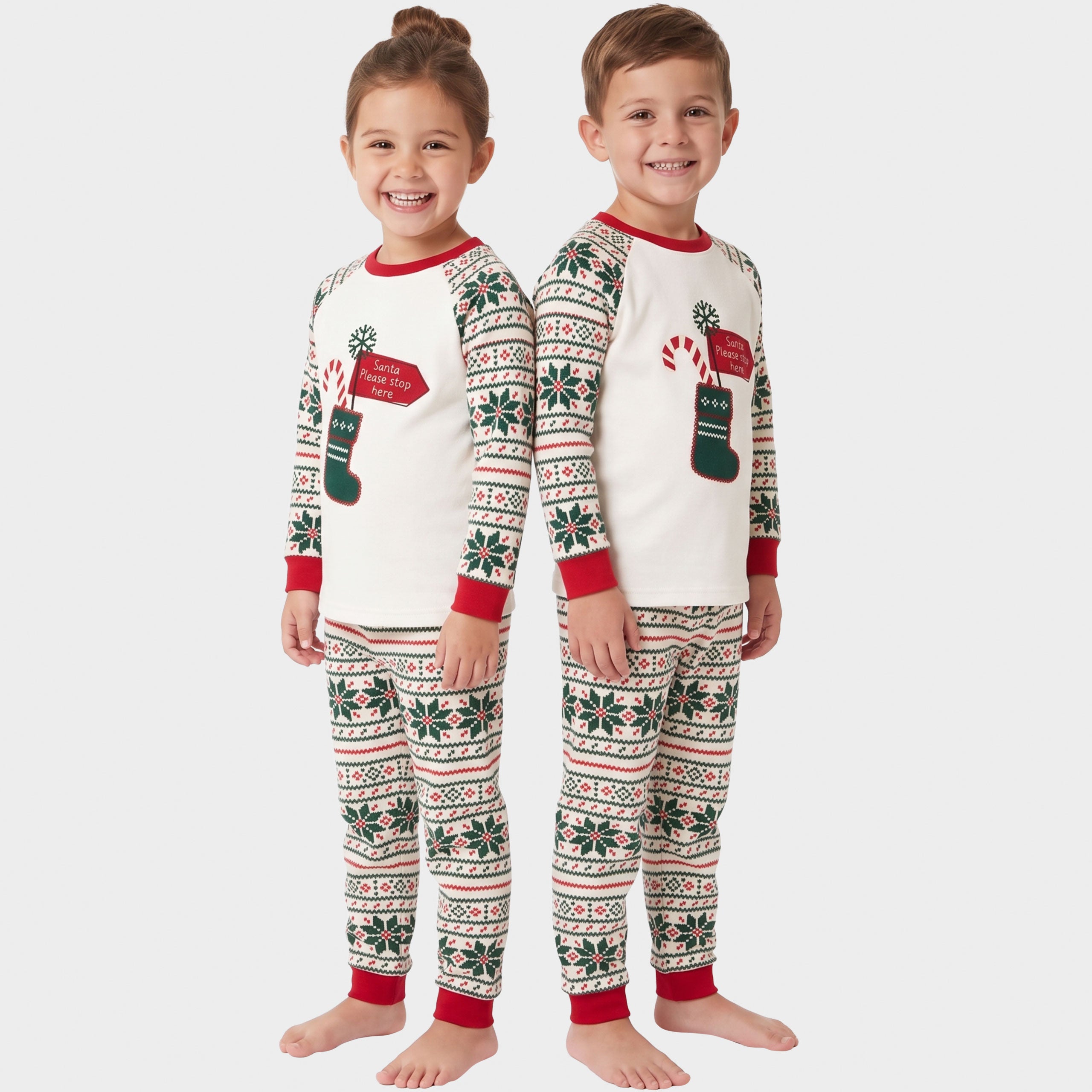 Harry Bear Christmas Santa Fleece Plush Pyjamas