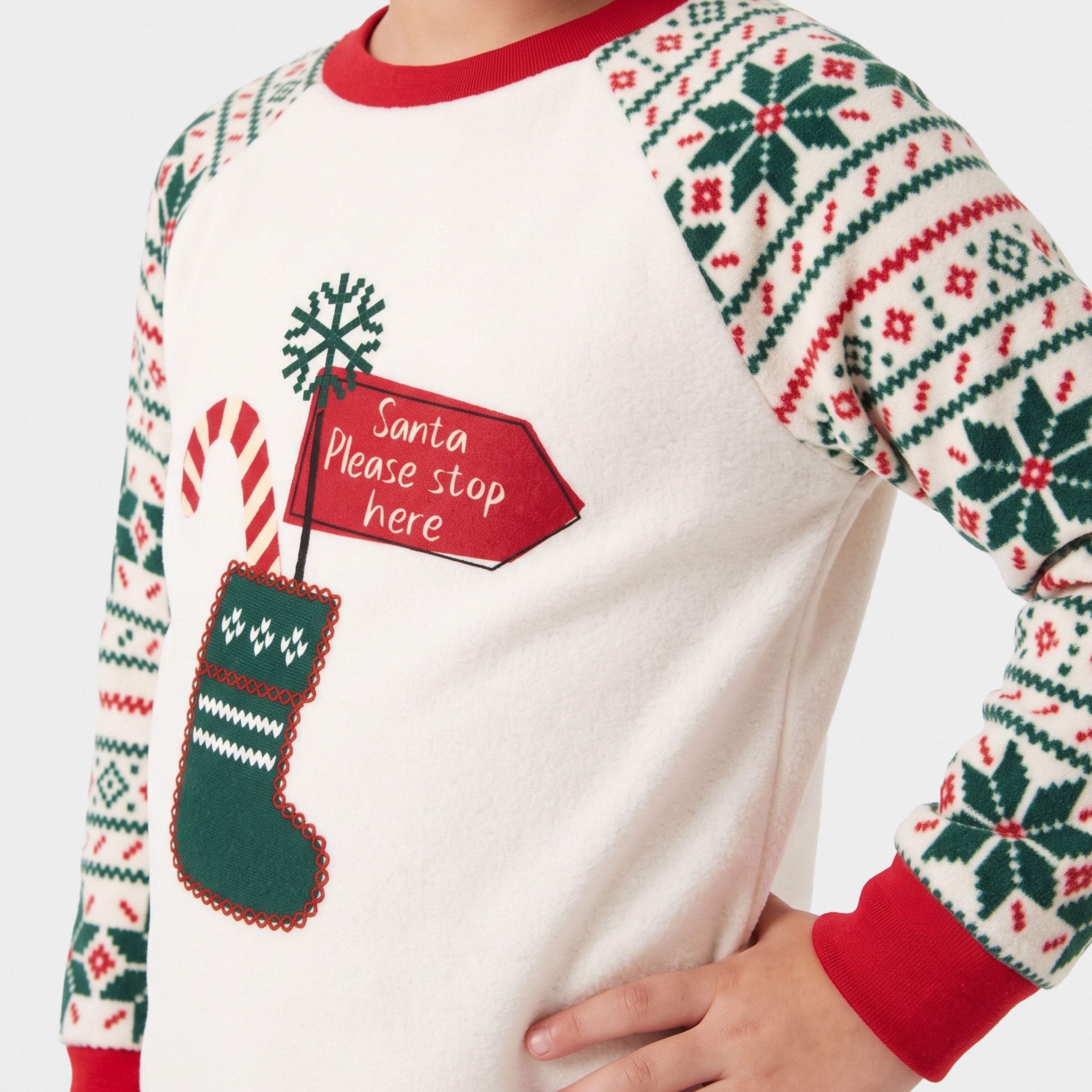Harry Bear Christmas Santa Fleece Plush Pyjamas