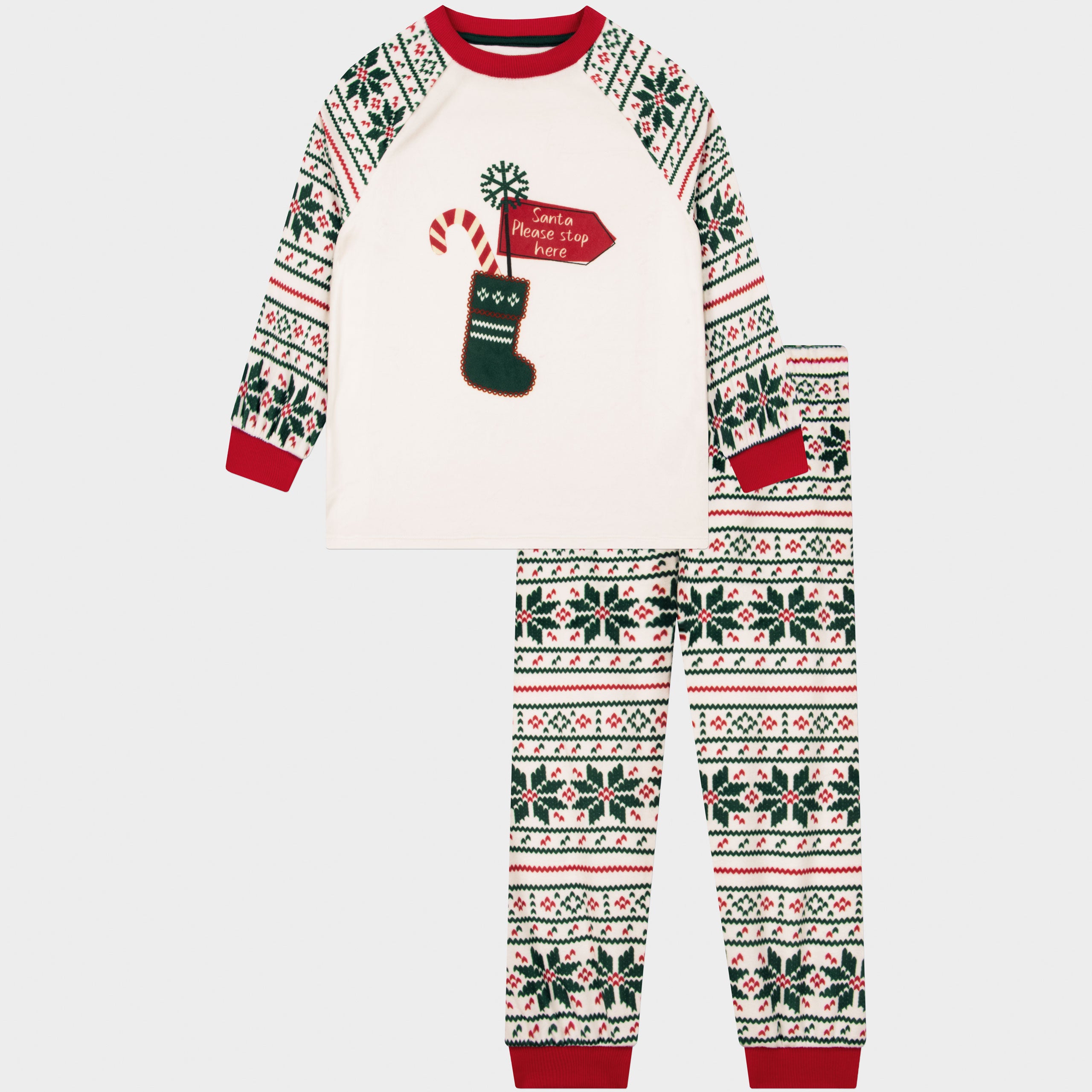 Harry Bear Christmas Santa Fleece Plush Pyjamas