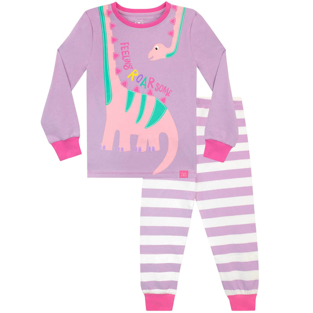 Harry Bear Dinosaur Girls Pyjamas - Snuggle Fit - Character.com
