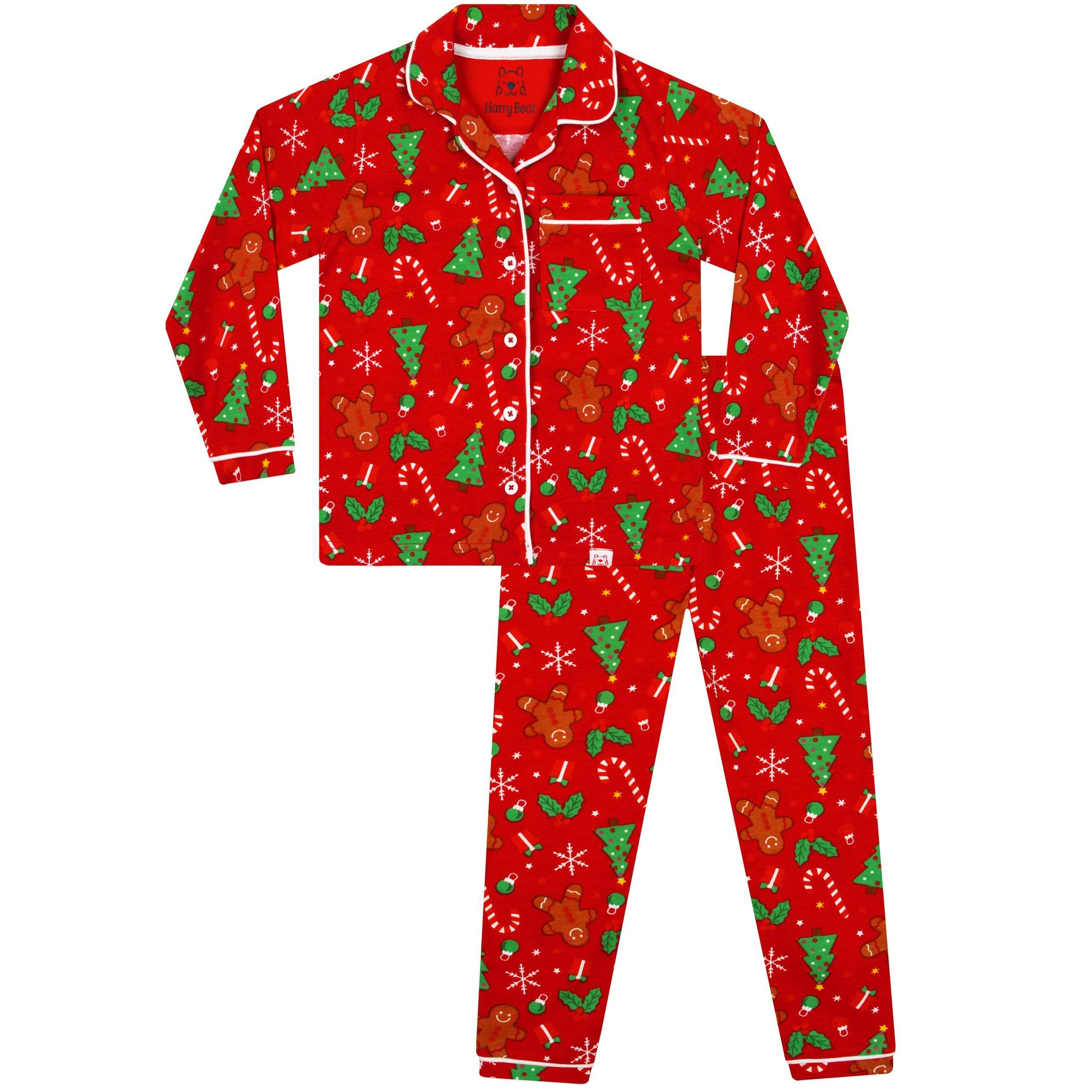 Harry Bear Girls Gingerbread Christmas Pyjamas - Character.com