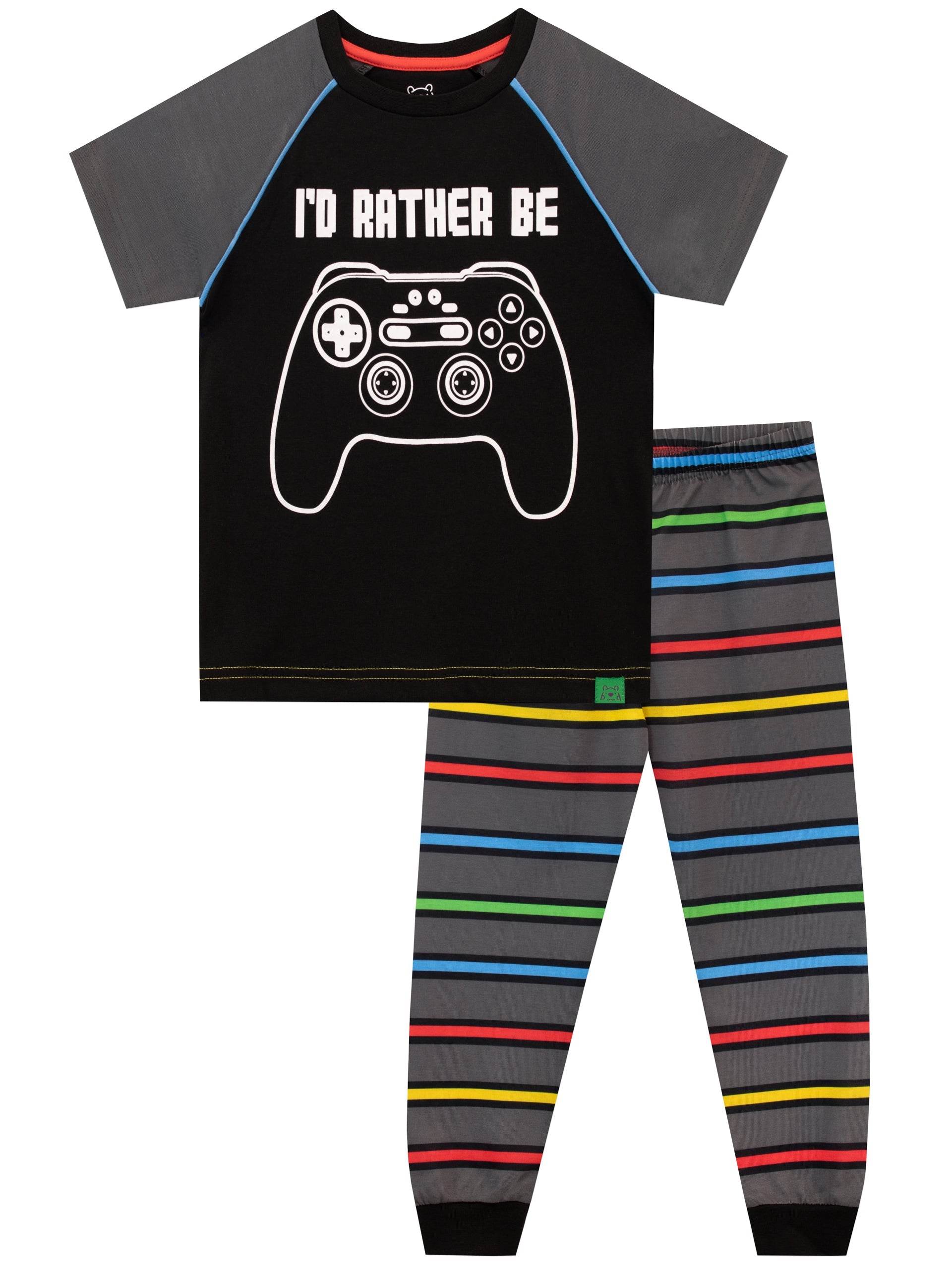 Harry Bear Pyjamaset voor jongens, het spel, zwart Harry Bear Pyjamaset voor jongens, het spel, zwart