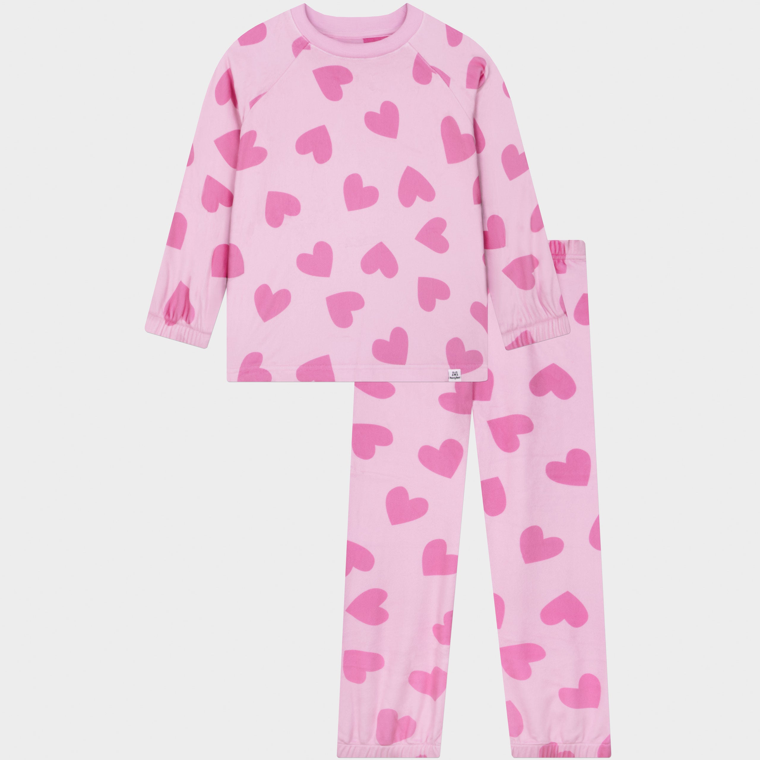 Harry Bear Heart Plush Fleece Pyjamas