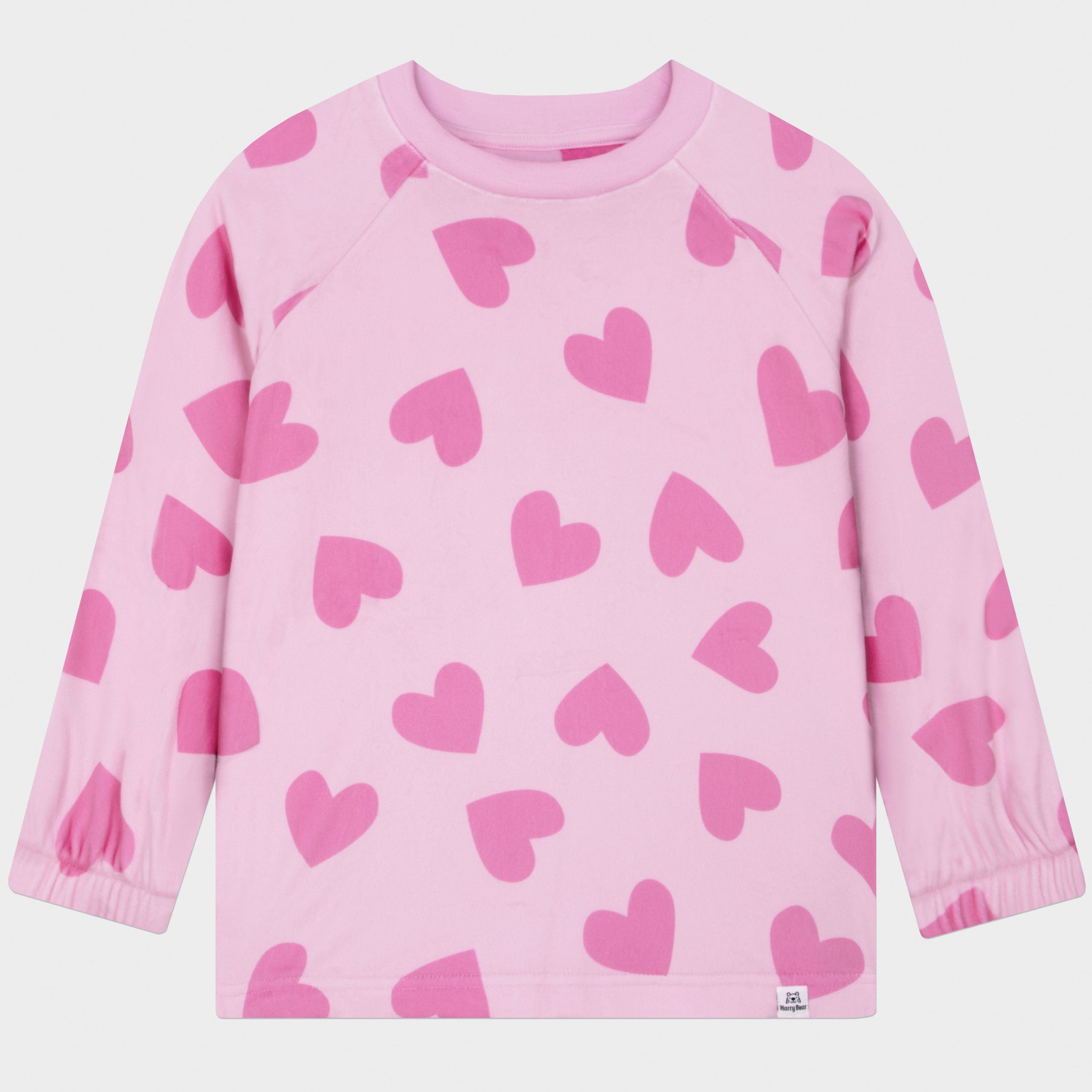 Harry Bear Heart Plush Fleece Pyjamas
