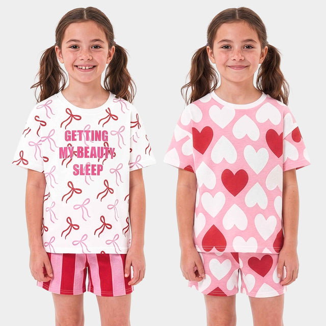 Hear Bear Bow & Heart 2 Pack Pyjamas