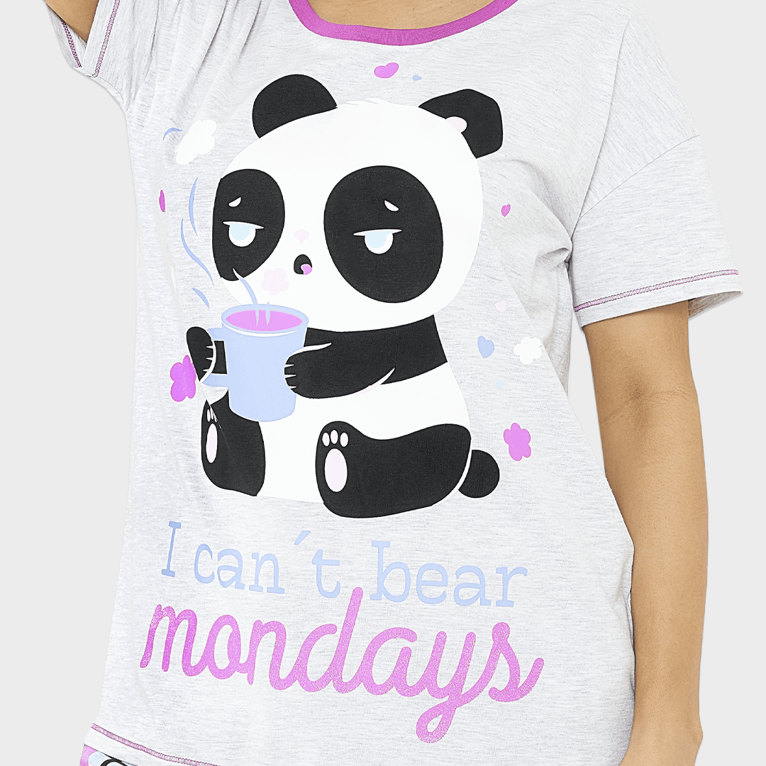 Harry Bear Womens Panda Short Pyjamas - Character.com