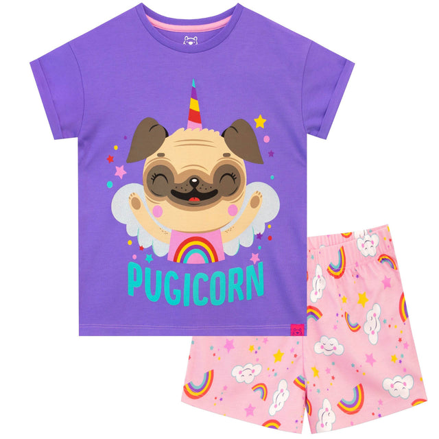 Harry Bear Pug Unicorn Short Pyjamas - Character.com