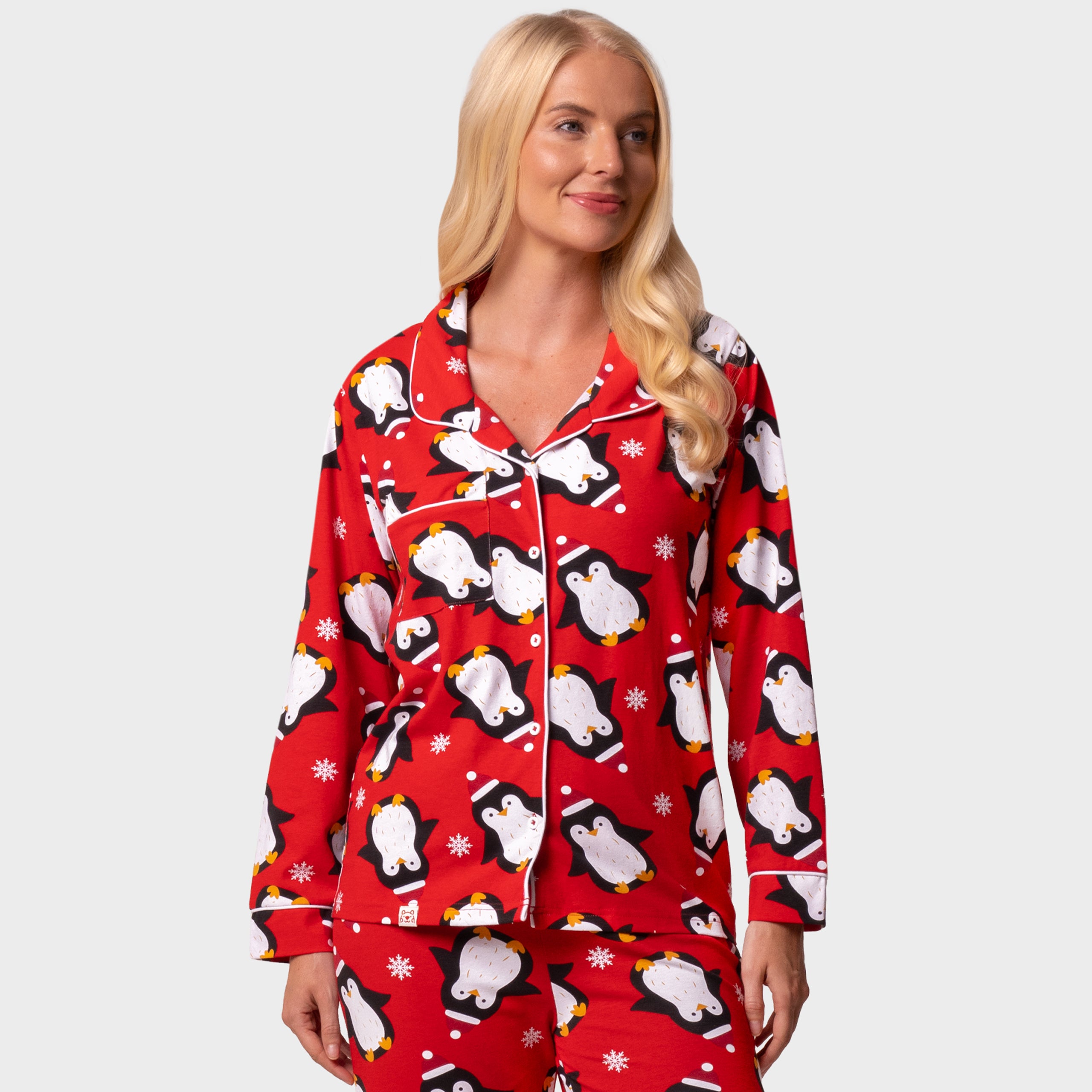 Harry Bear Womens Penguin Christmas Pyjamas