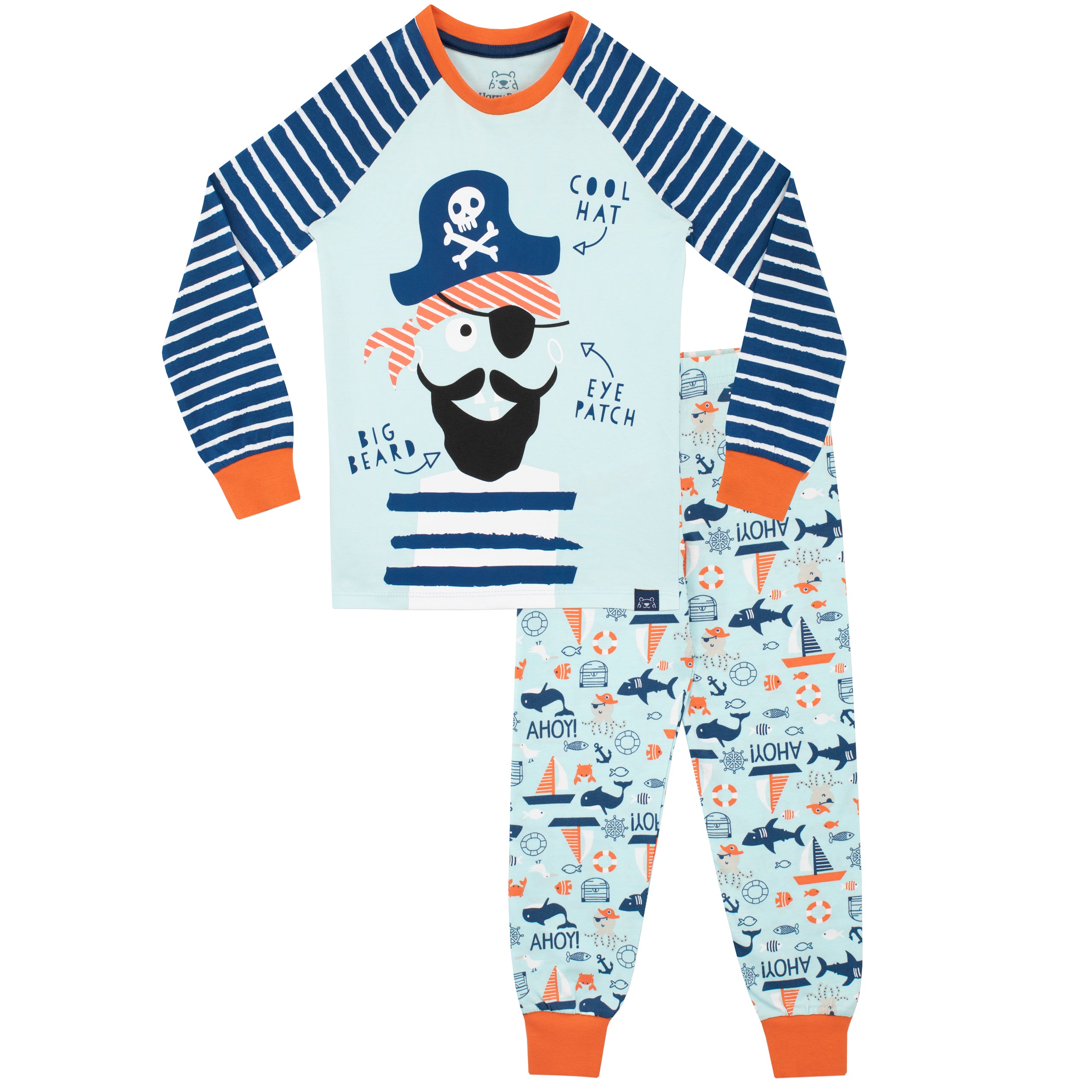 Harry Bear Piraten Schlafanzug – Kuschelpassform